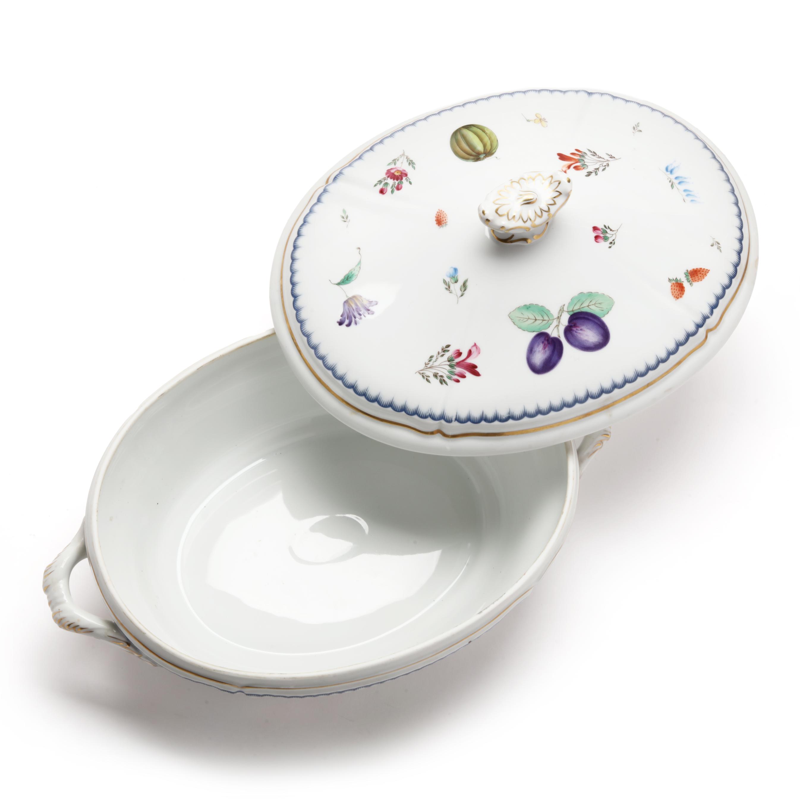 【USED美品】Richard Ginori イタリアンフルーツ　オーバル　大皿 Richard Ginori Italian Fruit (Antico Doccia) Porcelain Dinnerware