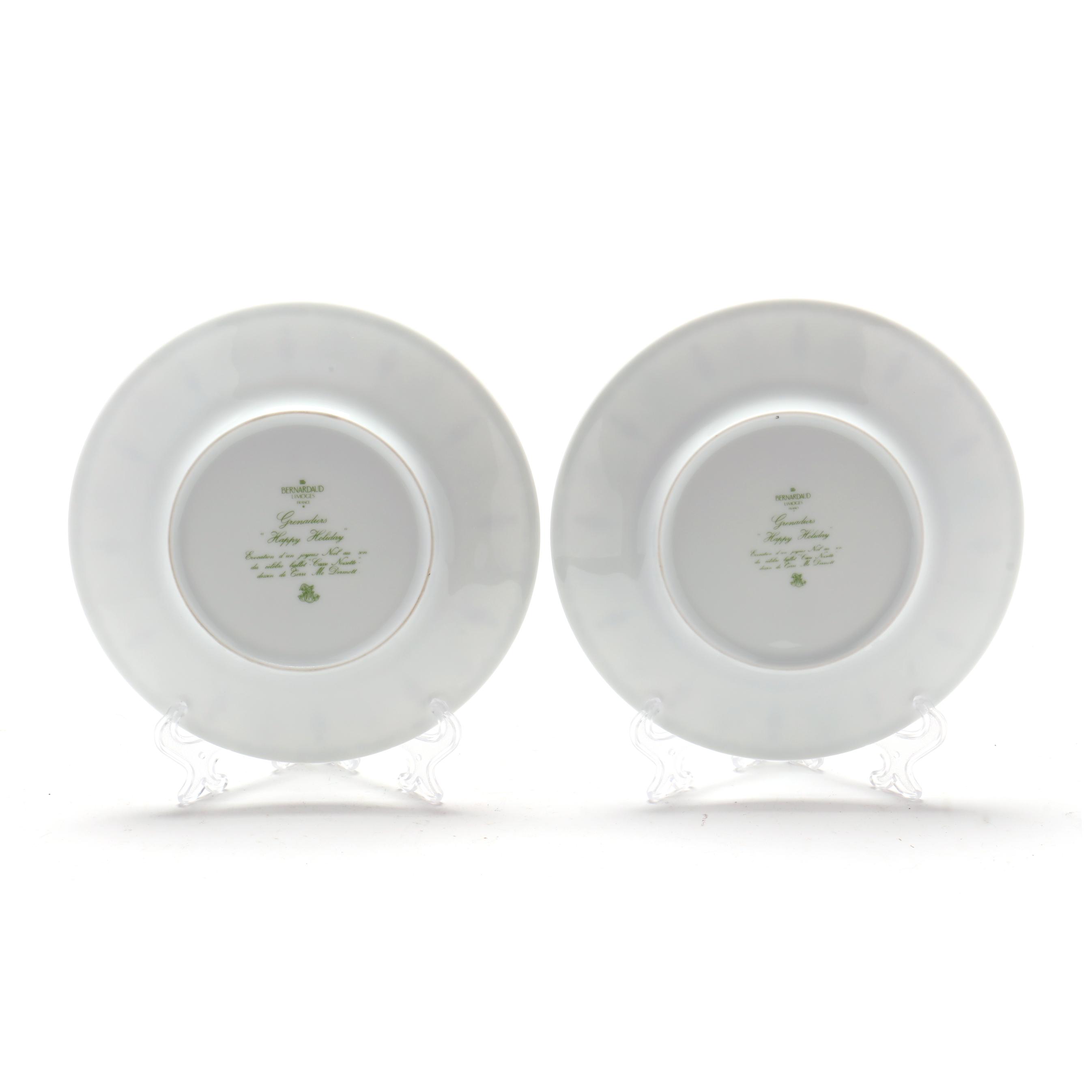Set of Twelve Bernardaud Limoges Grenadiers Salad Plates (Lot 2072 - )