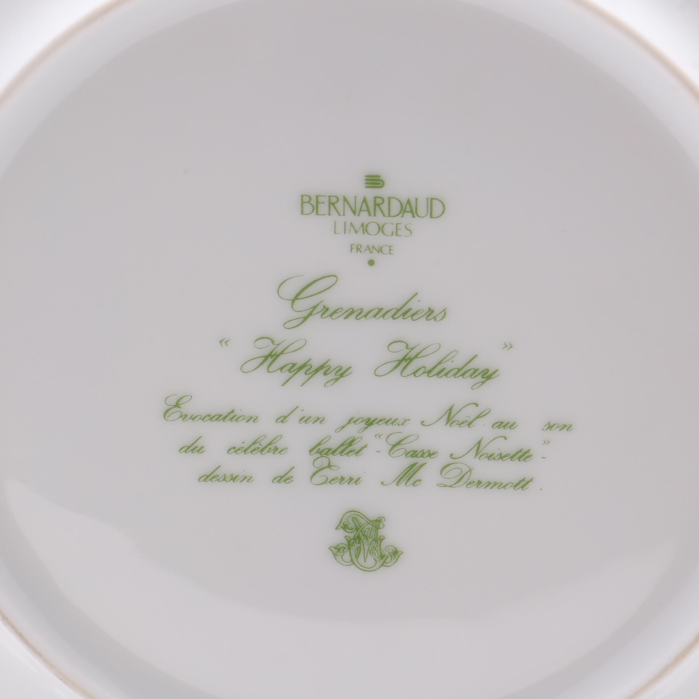 フランス製　BERNARDAUD プレート デザートプレート 21cm LOUVRE (ルーブル) | ベルナルドの磁器