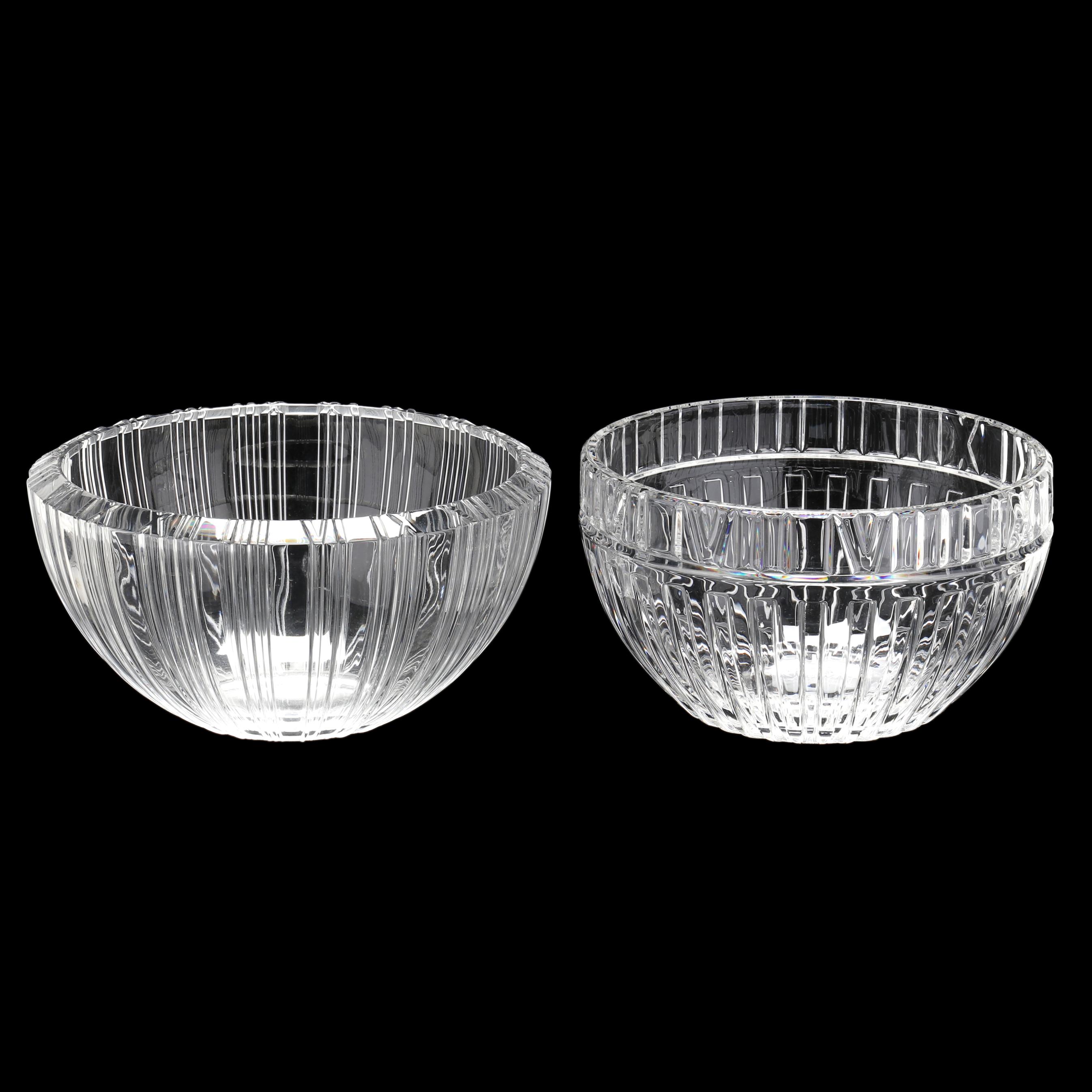 Two Tiffany & Co. Crystal Atlas Bowls (Lot 2195 - )