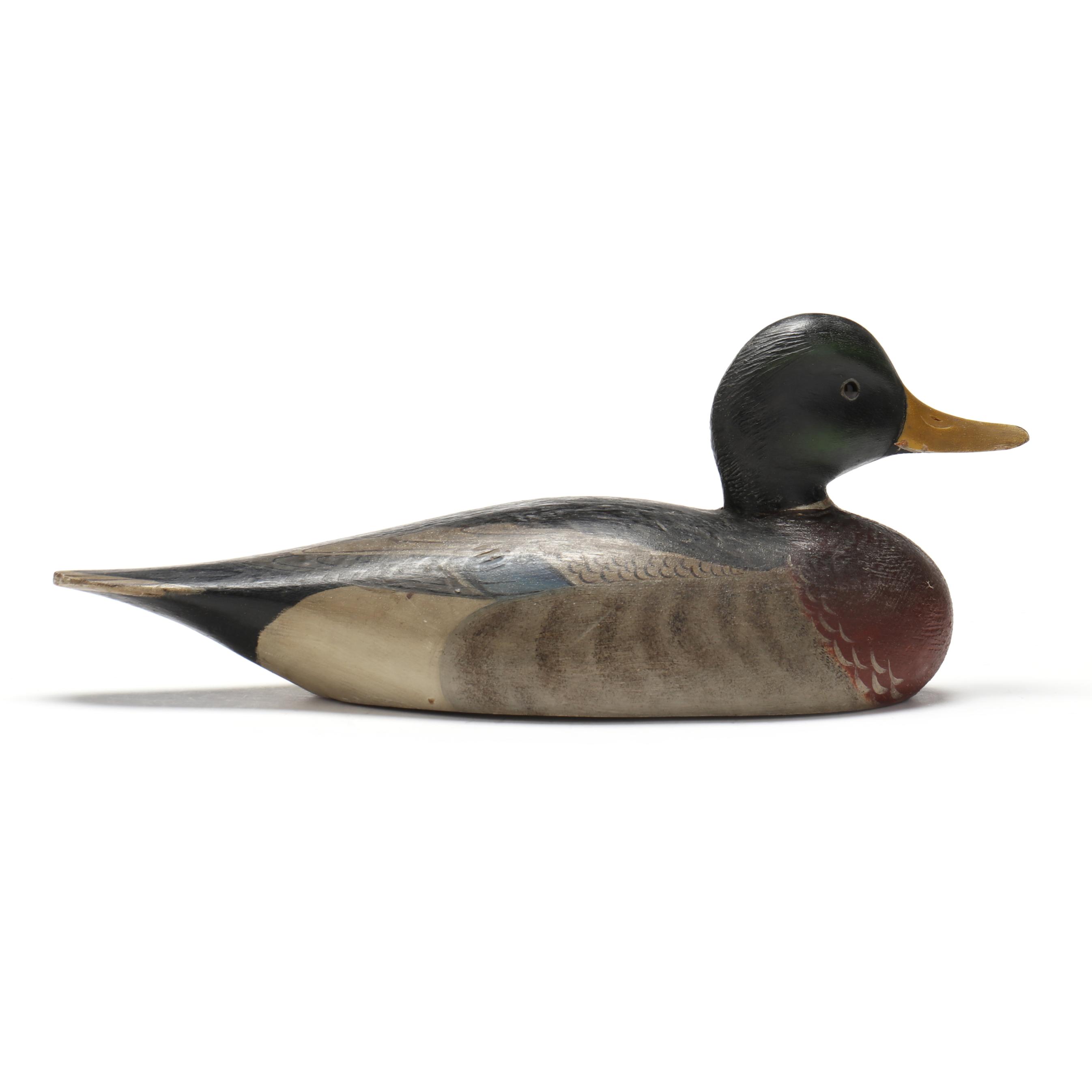 Elmer Crowell (MA, 1862-1952), Mallard (Lot 7129 - Sporting Art