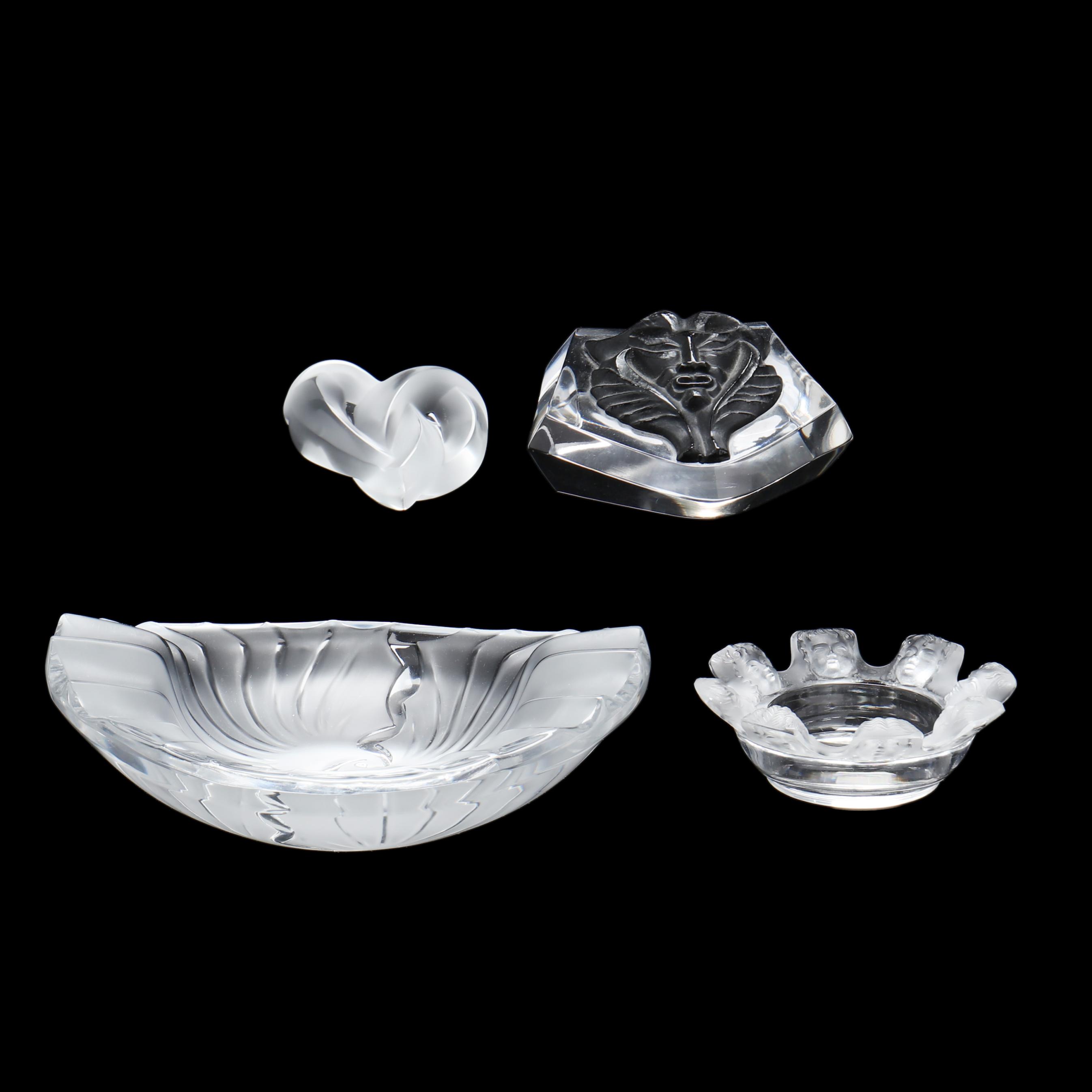 Four Lalique Crystal Desk Accessories (Lot 1216 - November Estate