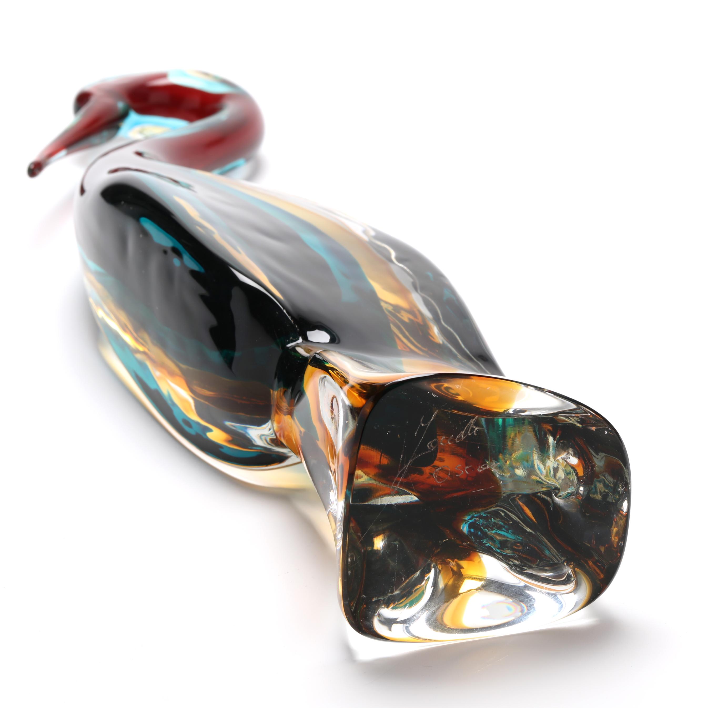 Zanetti Murano ガラス製鳥の置物 Zanetti Murano ガラス製鳥の置物 Murano Glass 鳥のオブジェ