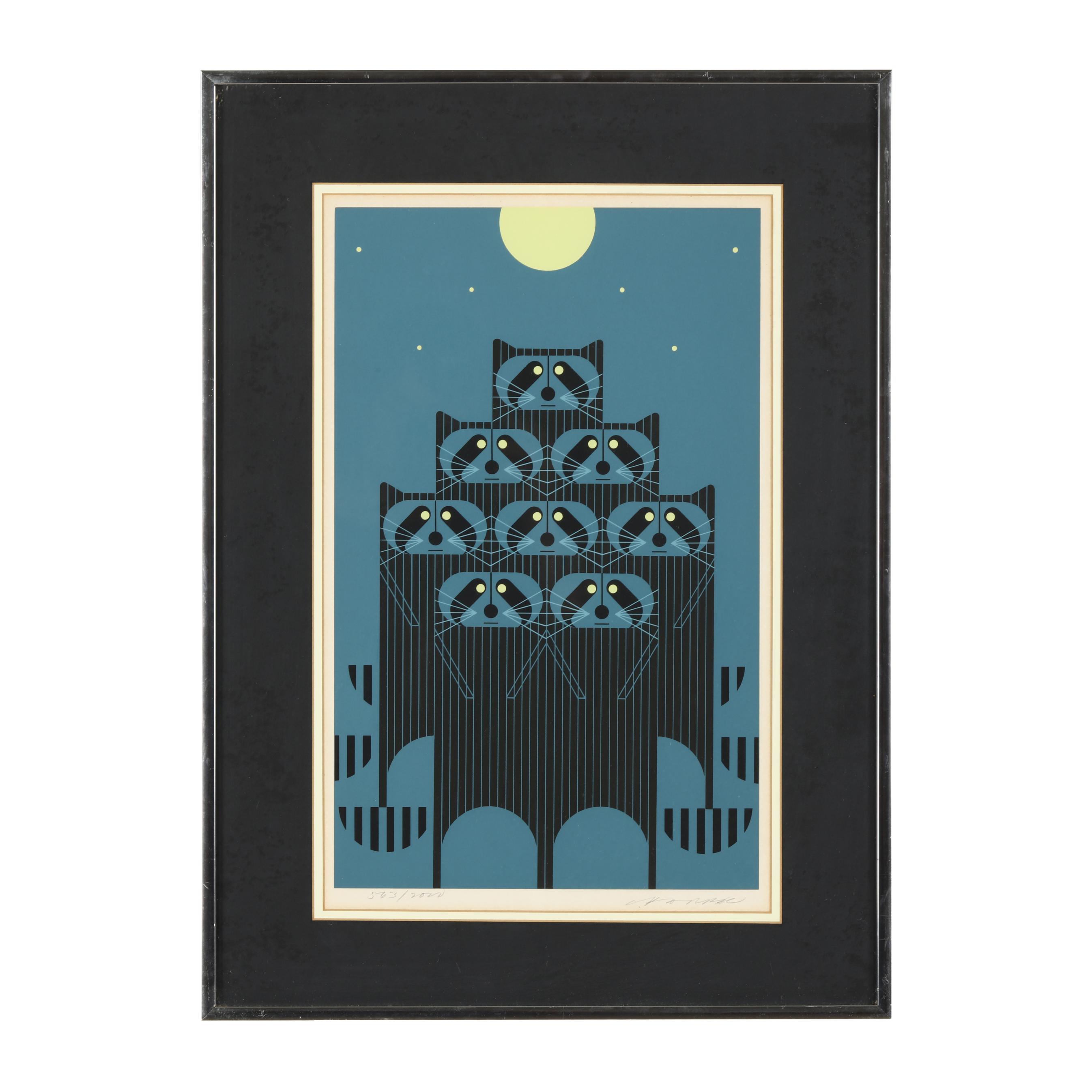 Charley Harper (American, 1922-2007), Raccpac (Lot 1410