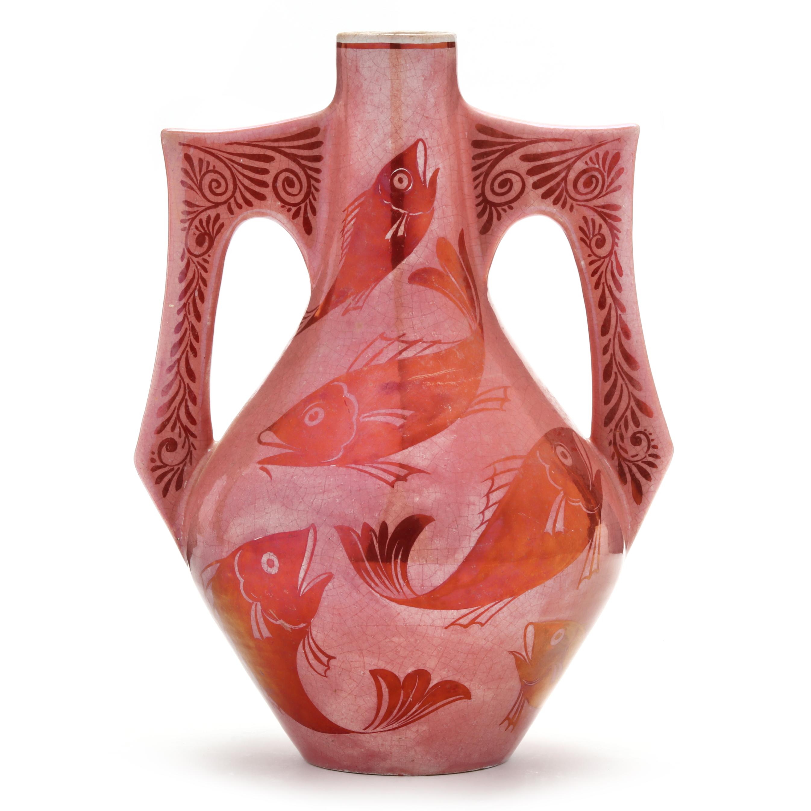 William De Morgan (British, 1839-1917), Two-Handled Ruby Lustre