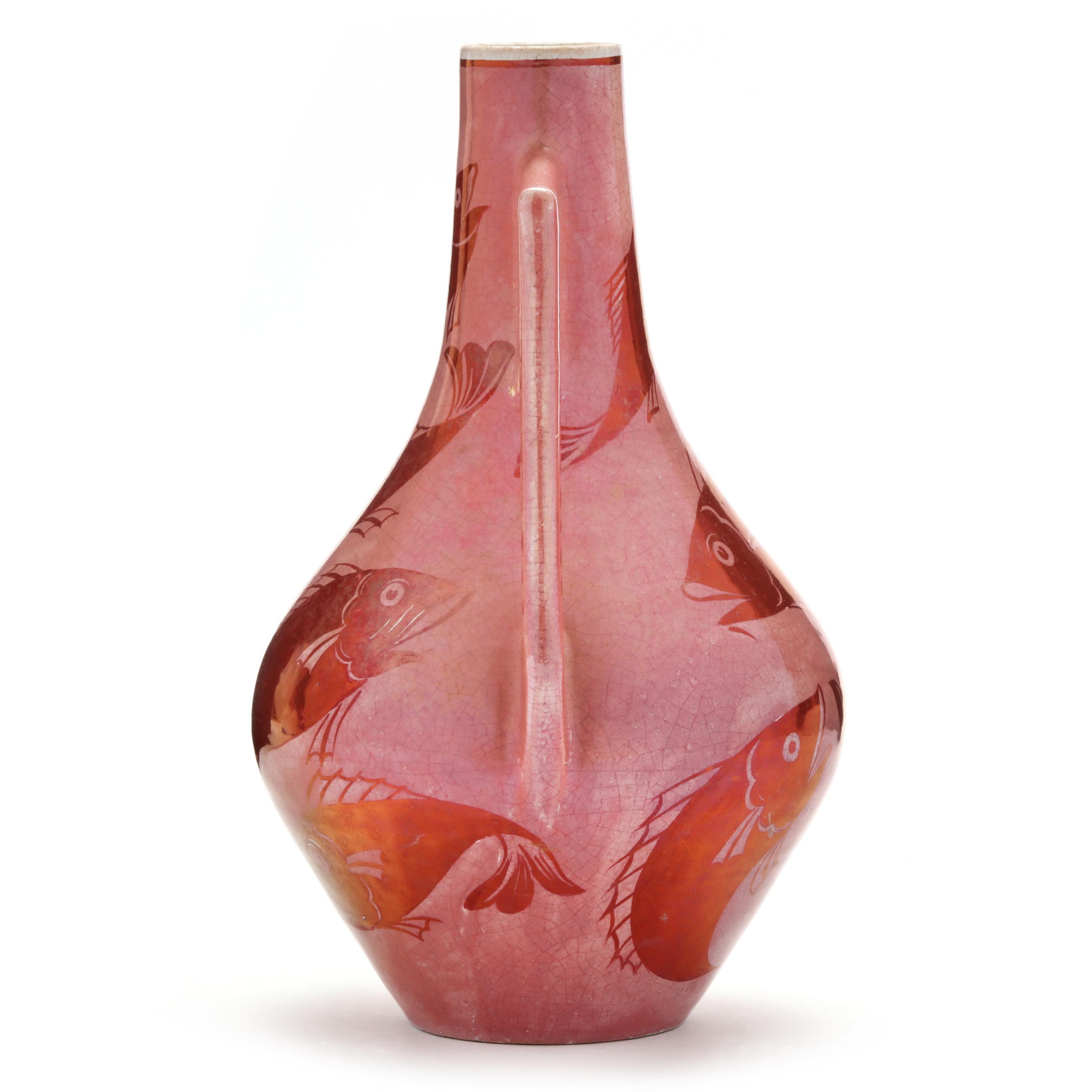 William De Morgan (British, 1839-1917), Two-Handled Ruby Lustre