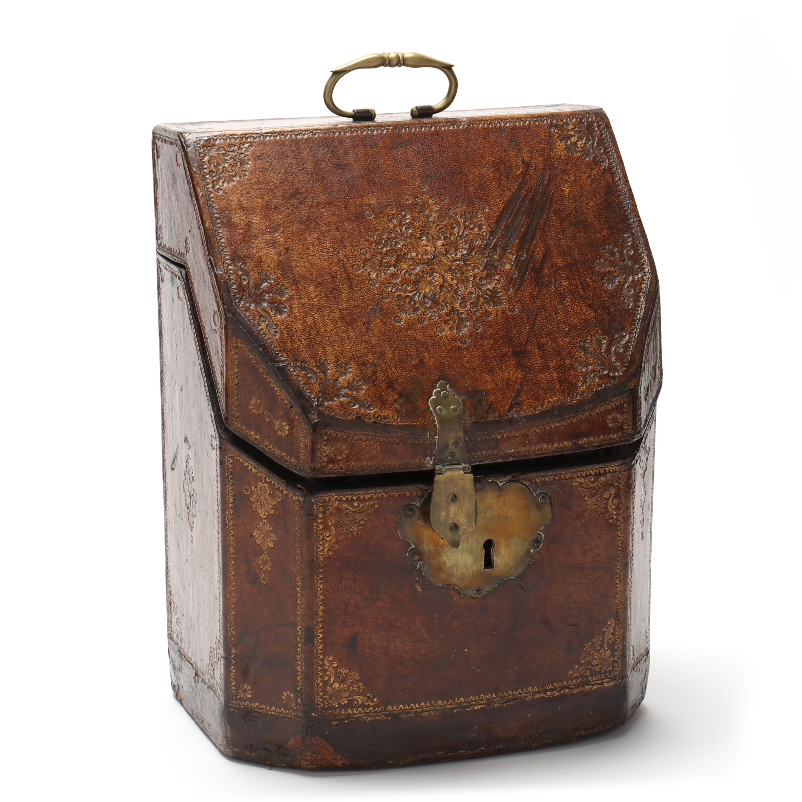 A Louis XVI Tooled Leather Knife Box (Lot 3373 - The Estate of the
