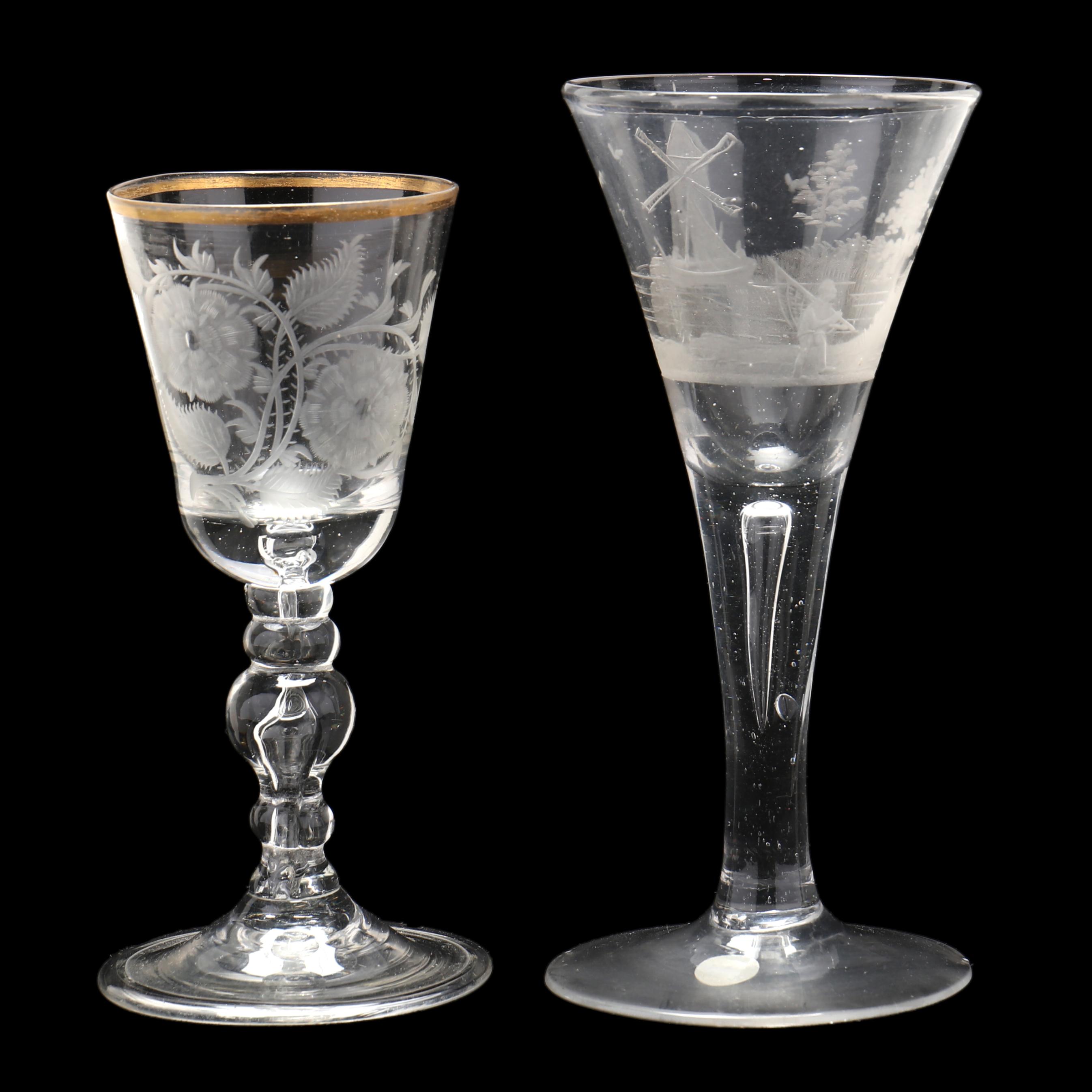 elegant wine glass Flowervine Wine Glasses, Set of 2, Made in Italy main image 1