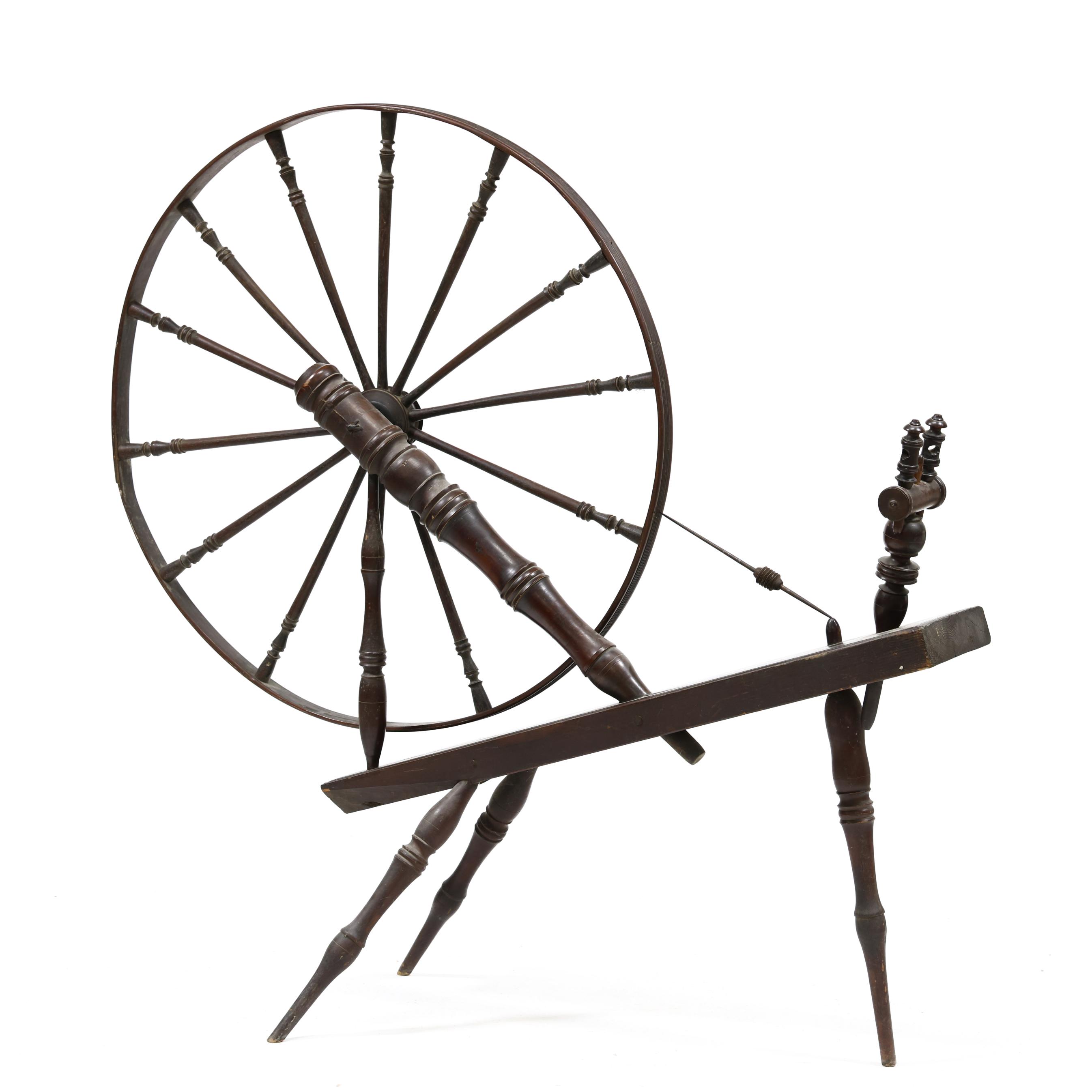 Southern Walnut Spinning Wheel (Lot 3424 - The Estate of the late
