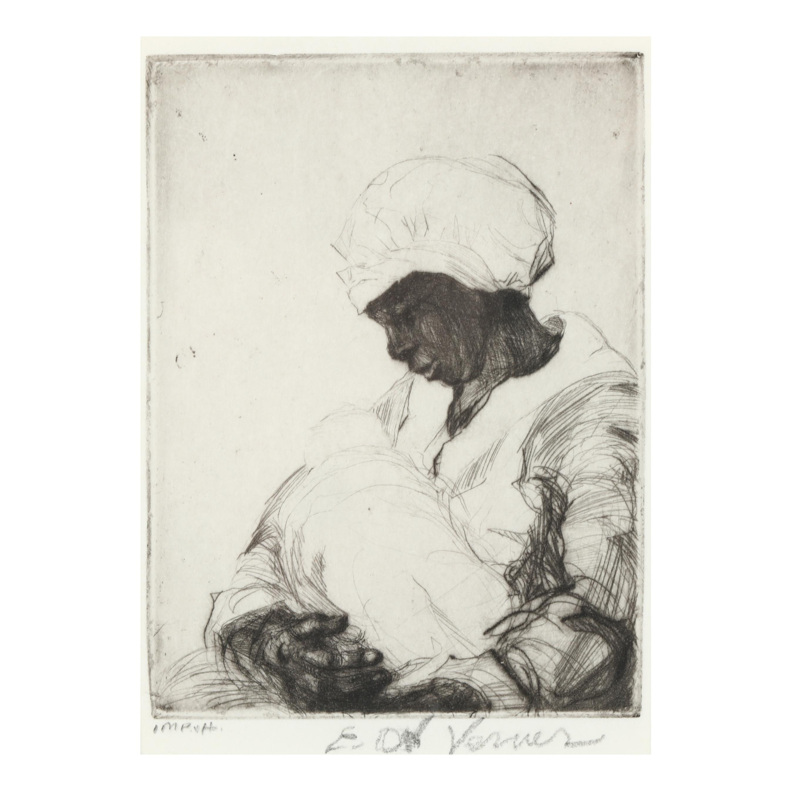 絵画 VERNIER HANDCRAFTED Elizabeth O'Neill Verner (American, 1883-1979), Dah (Lot 4026