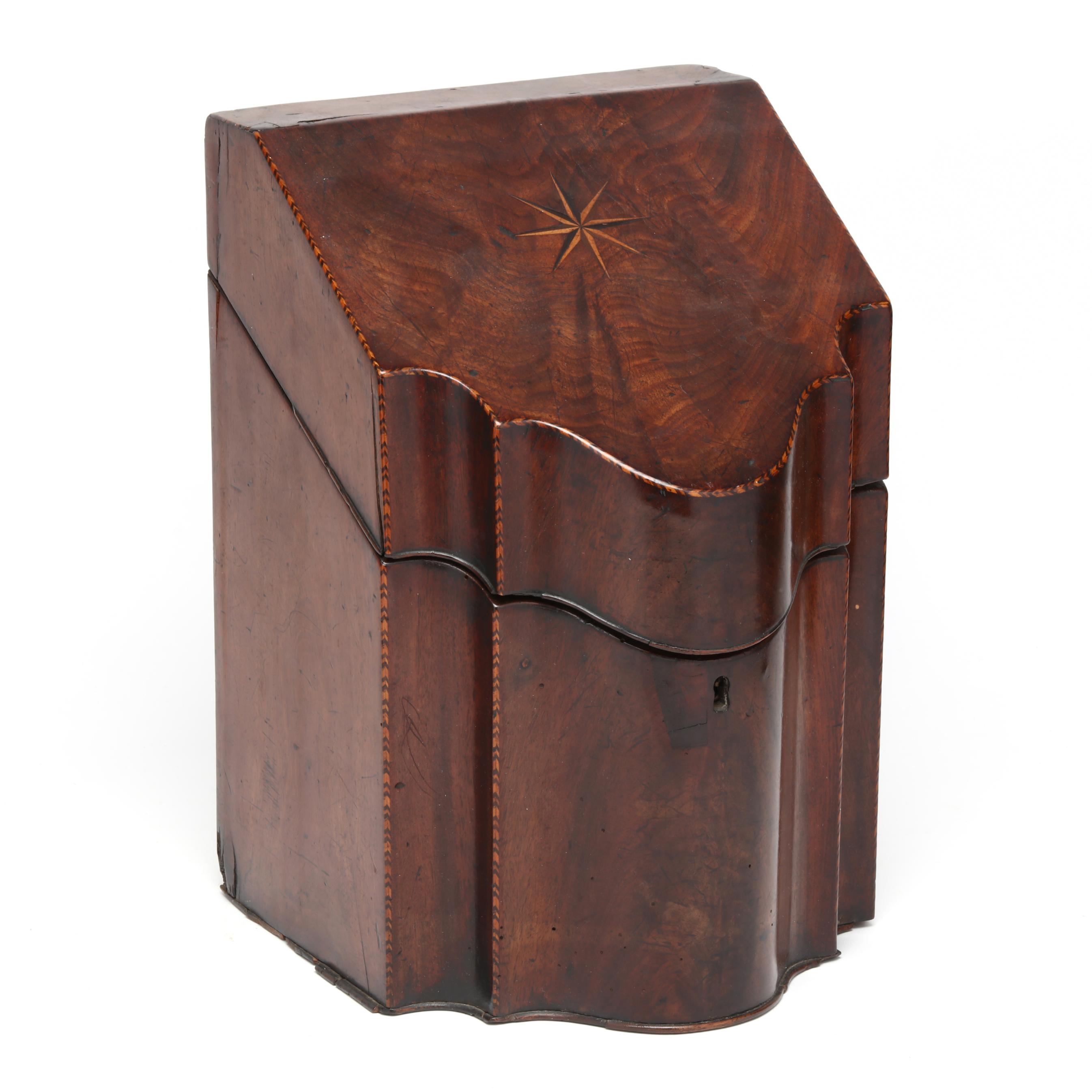 Georgian Inlaid Mahogany Knife Box (Lot 3311 - The Estate of the