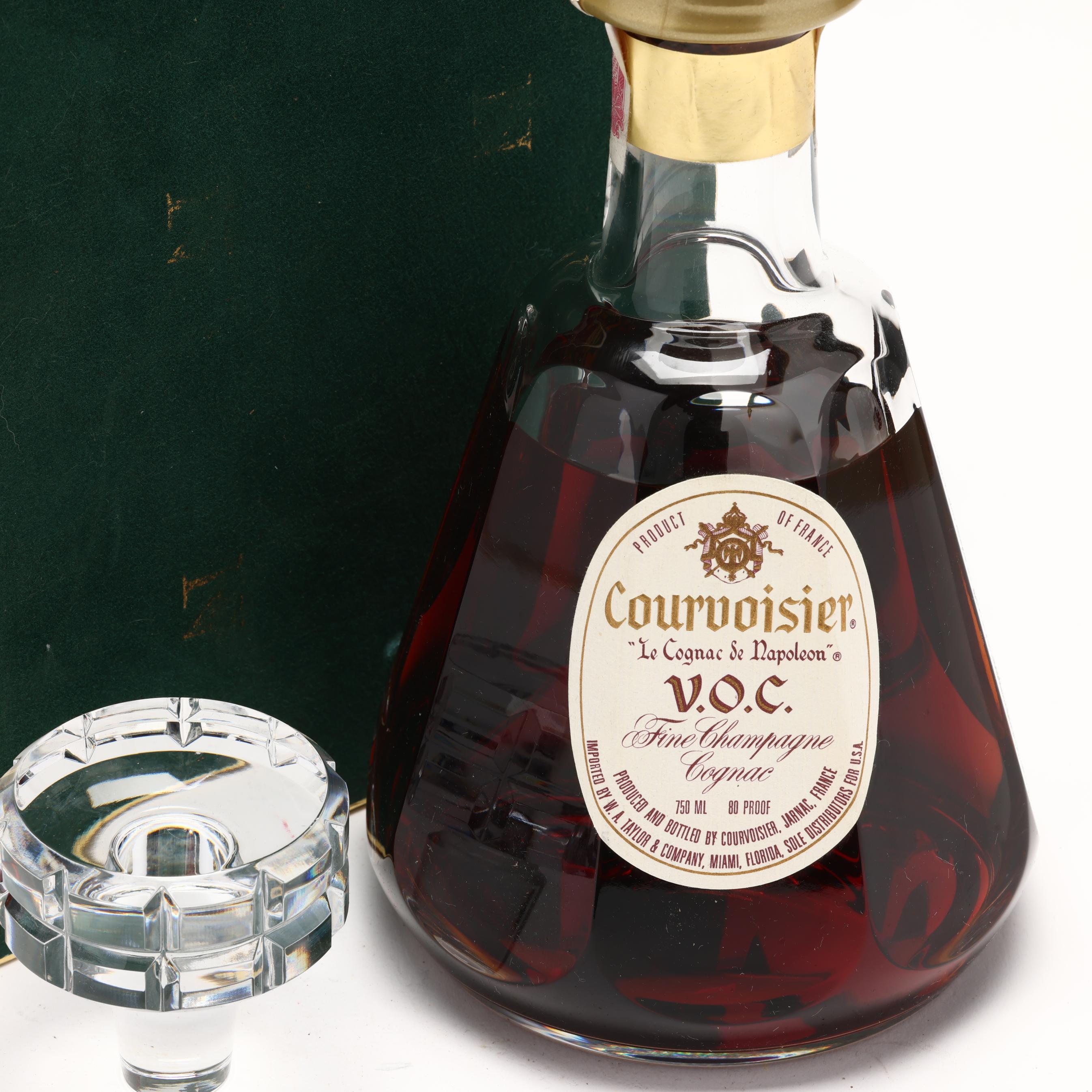 Courvoisier V.O.C. Cognac & Baccarat Decanter (Lot 1164 - Rare 