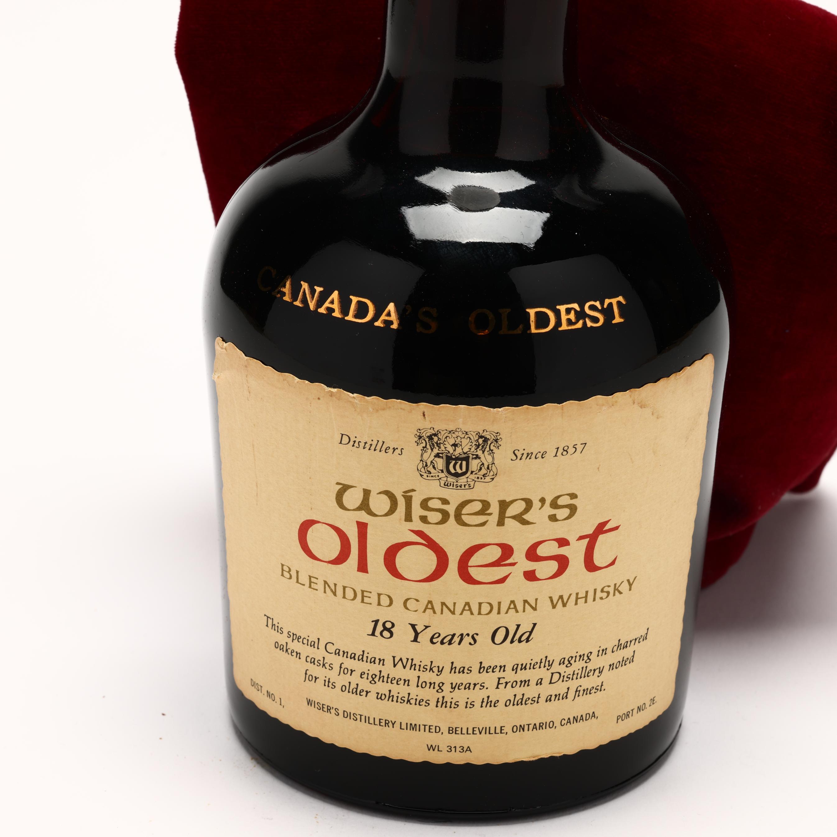 Wiser's Oldest Canadian Whisky (Lot 1341 - Rare Spirits AuctionDec