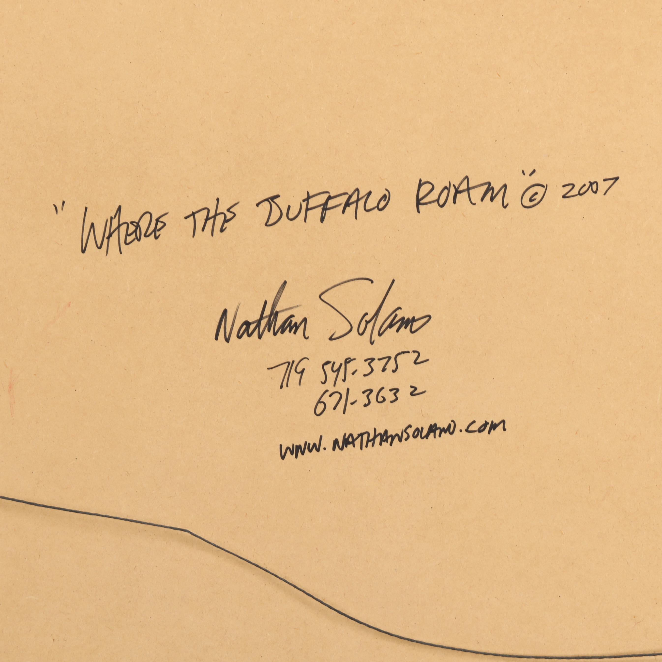 Nathan Solano (American, b. 1950), Where the Buffalo Roam (Lot 4057 - Fine  Art AuctionDec 11, 2024, 10:00am)