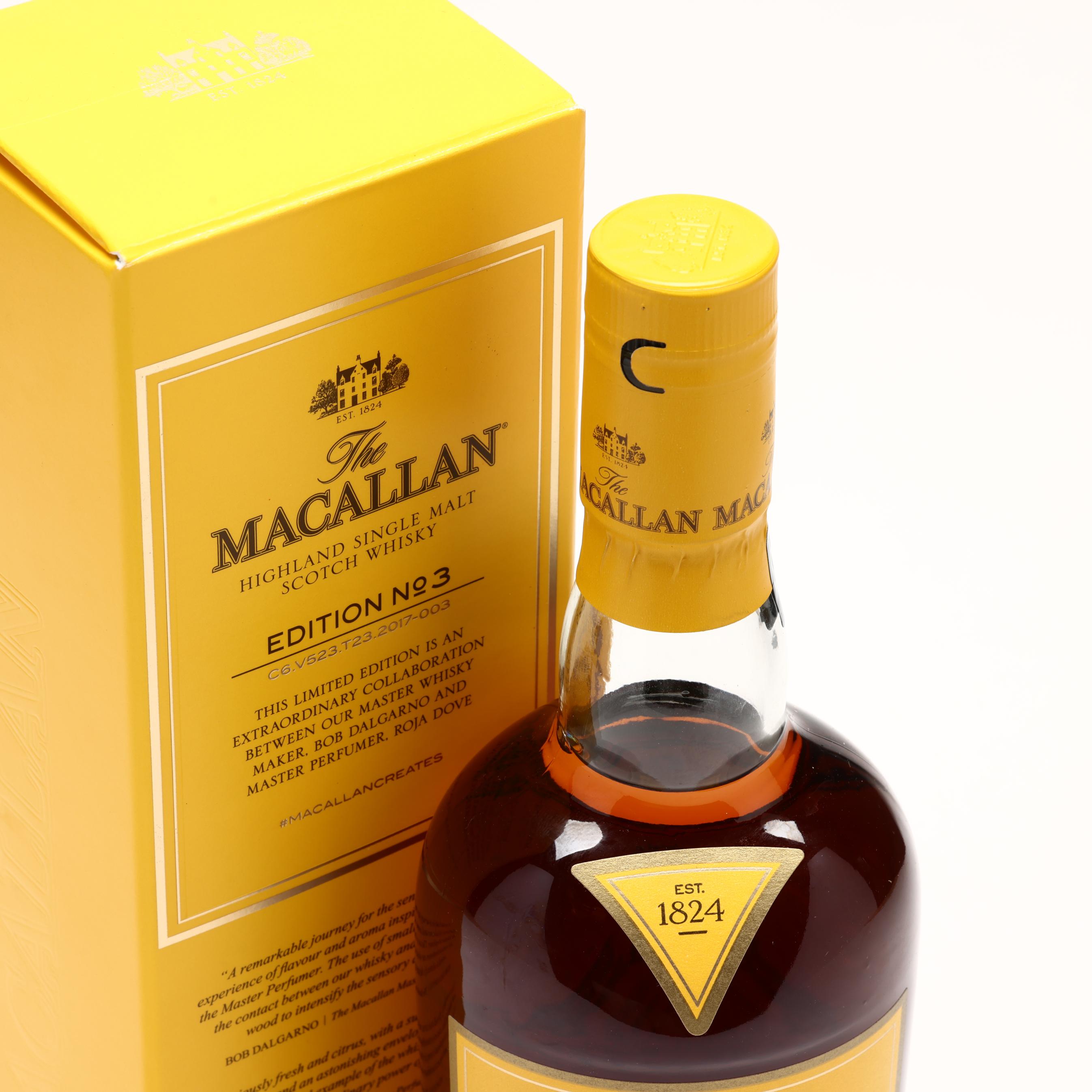 Macallan Edition No. 3 Scotch Whisky (Lot 1246 - Rare Spirits