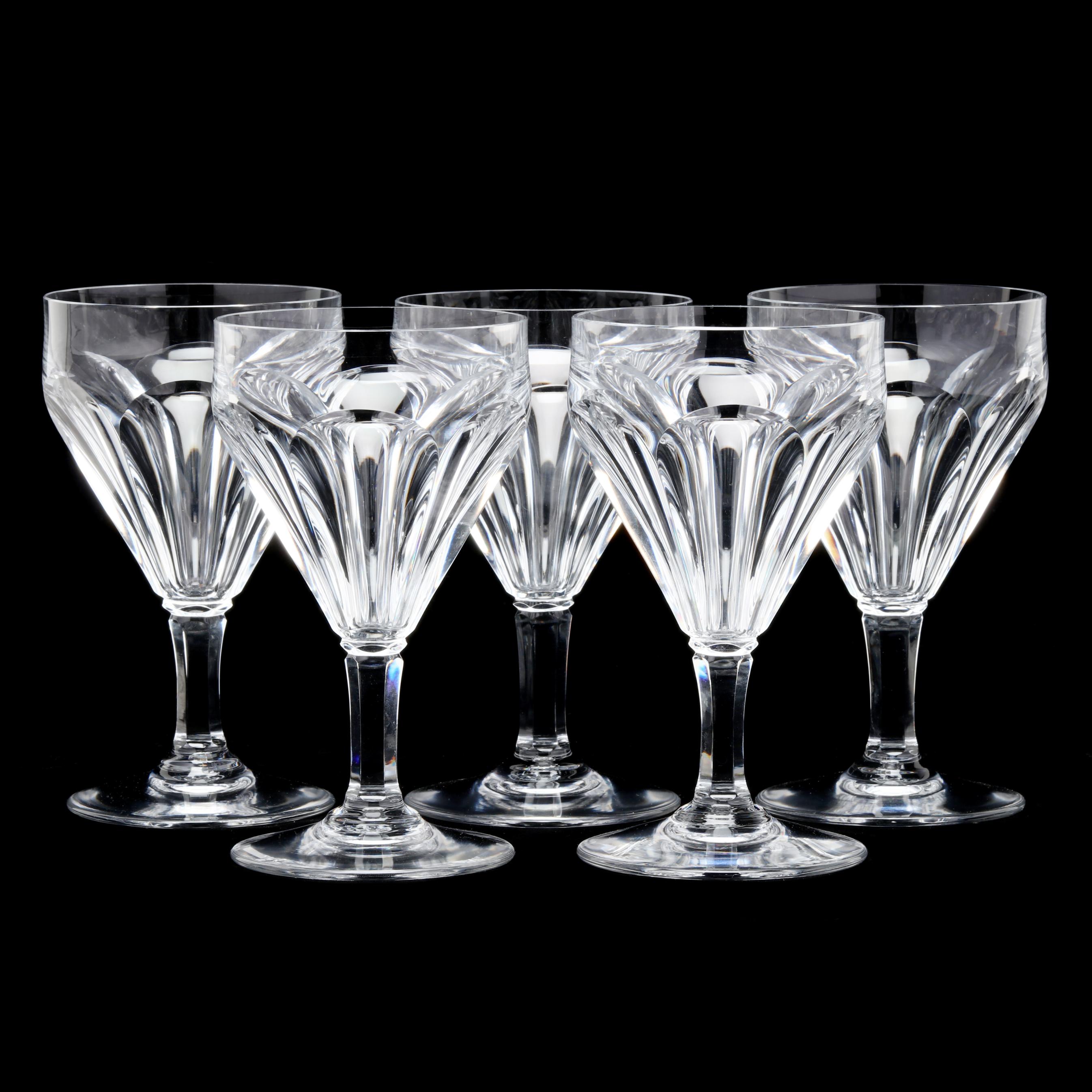 21) Baccarat Duchesse De Dino Crystal Glasses (Lot 1051 - Holiday