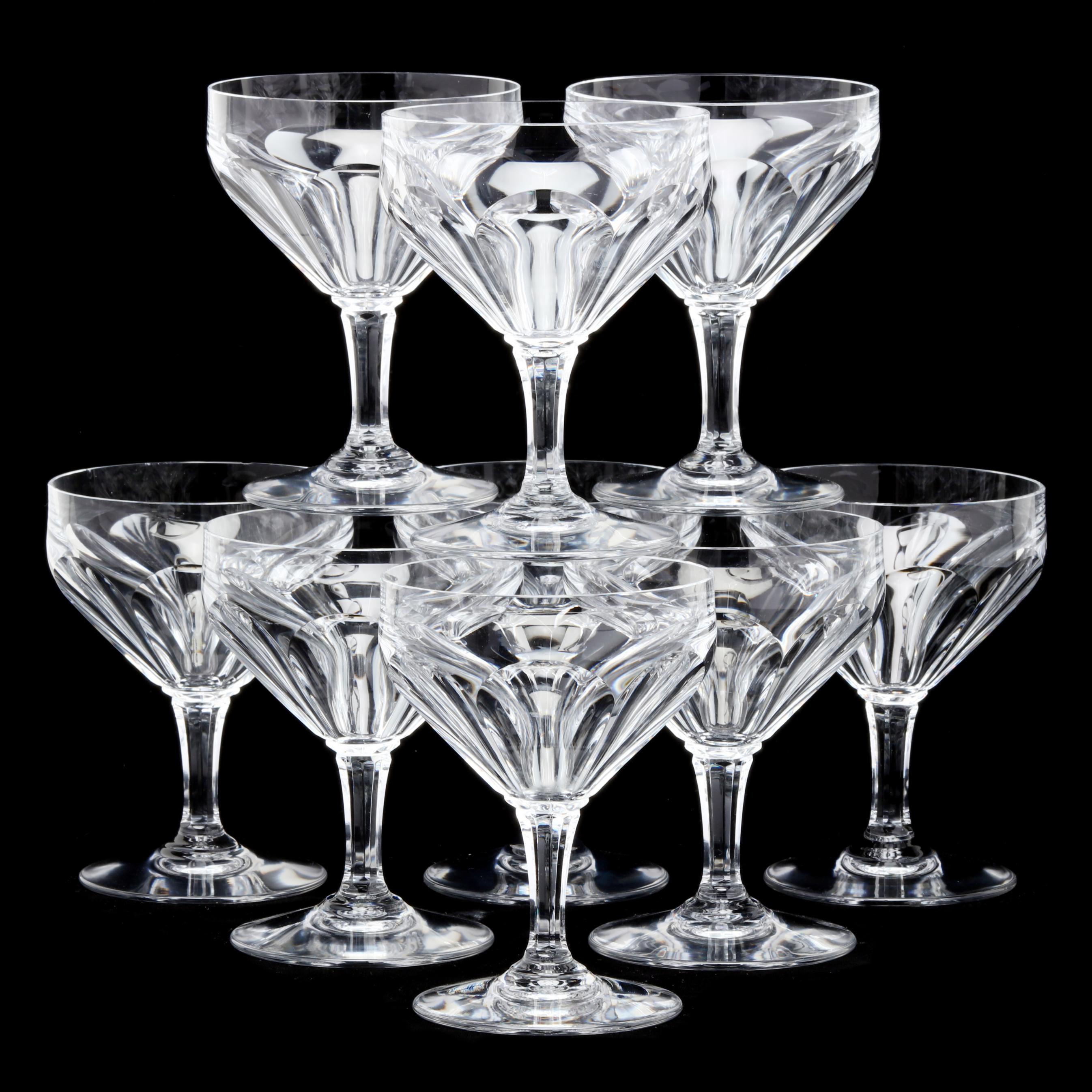 21) Baccarat Duchesse De Dino Crystal Glasses (Lot 1051 - Holiday