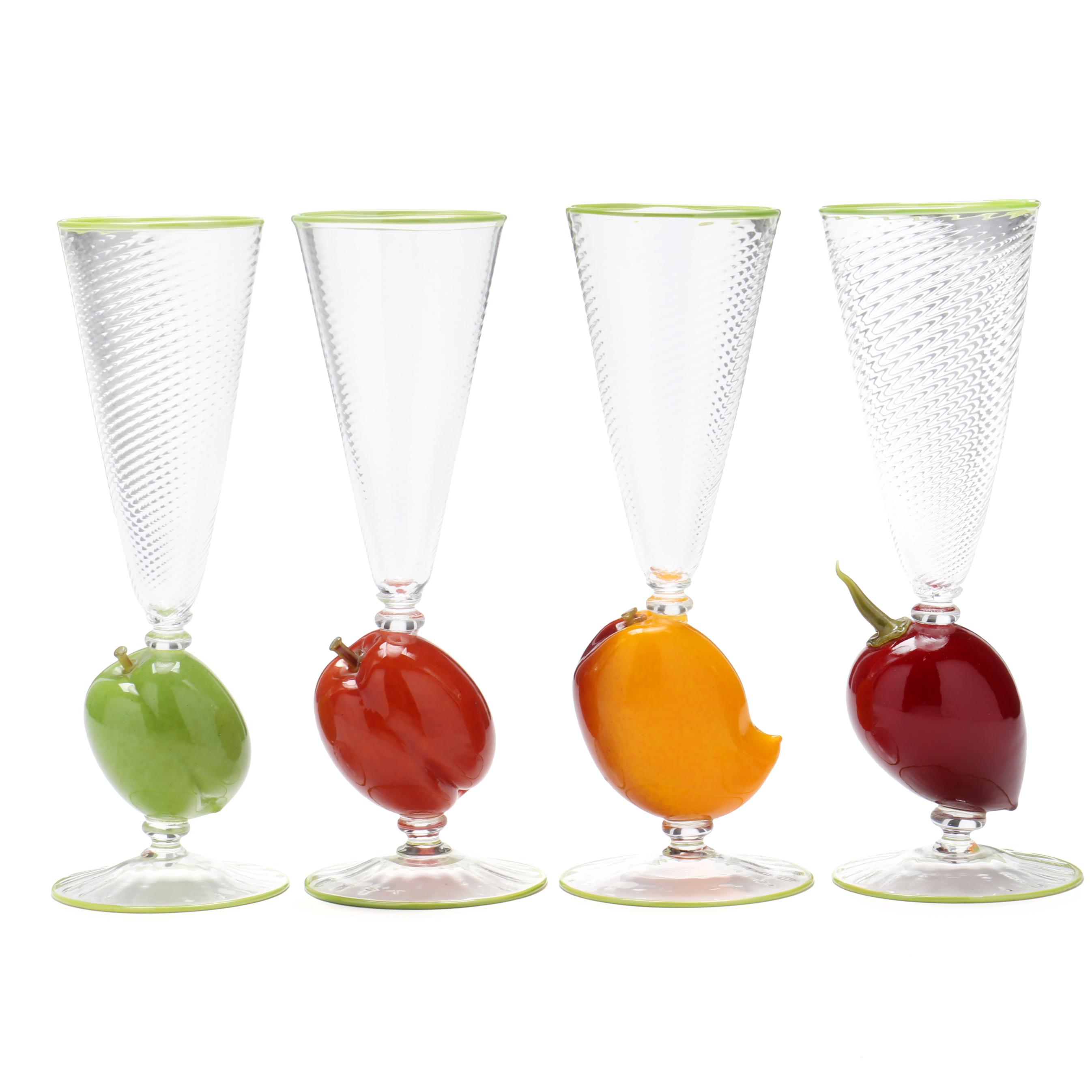 【Maton Cardiff】 ビクトリアンのフルーツスタンド Joey Kirkpatrick & Flora Mace, Four Fruit Goblets (Lot 2131 - The