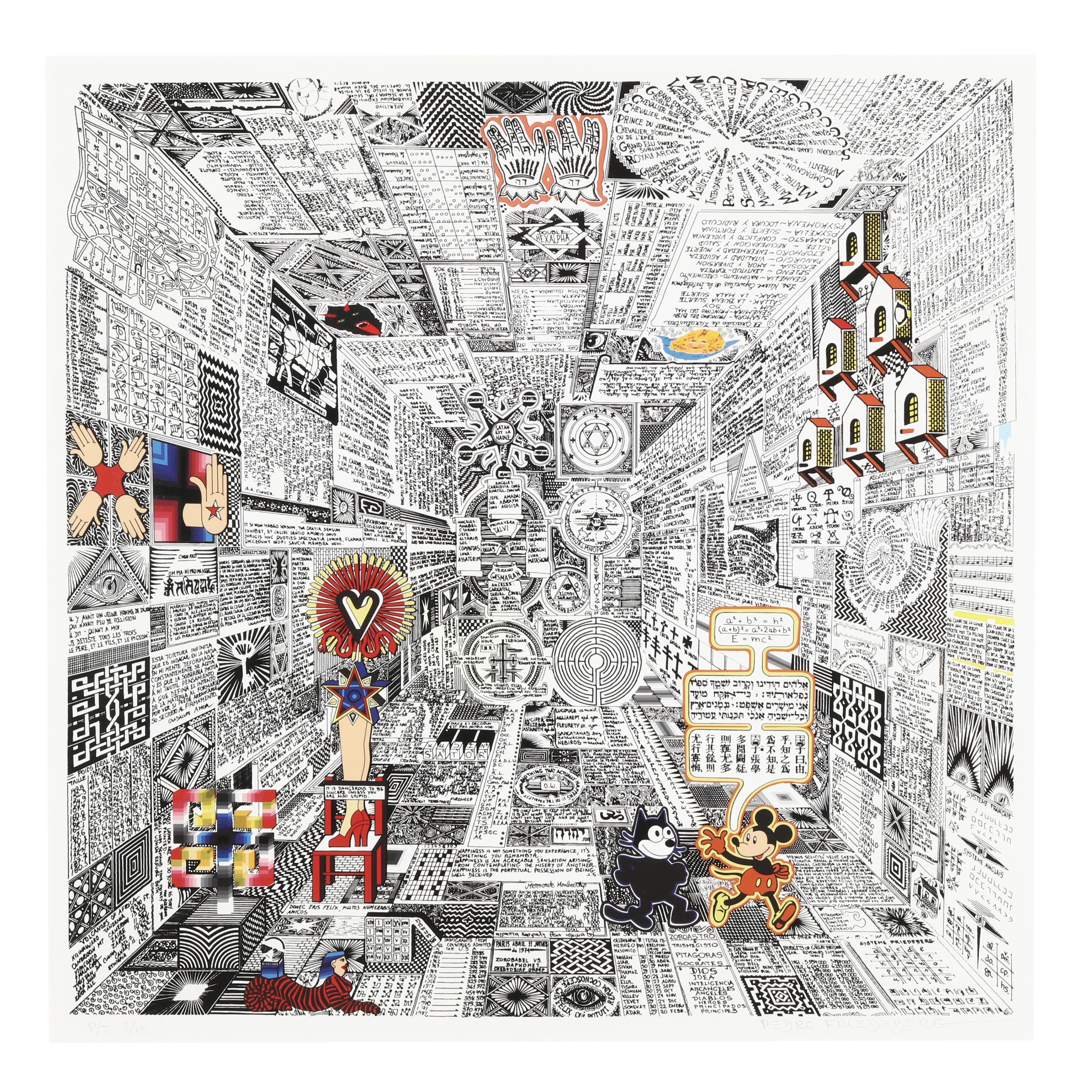 Pedro Friedeberg (Mexican, born 1936), Codice Miguelito (Lot 7030