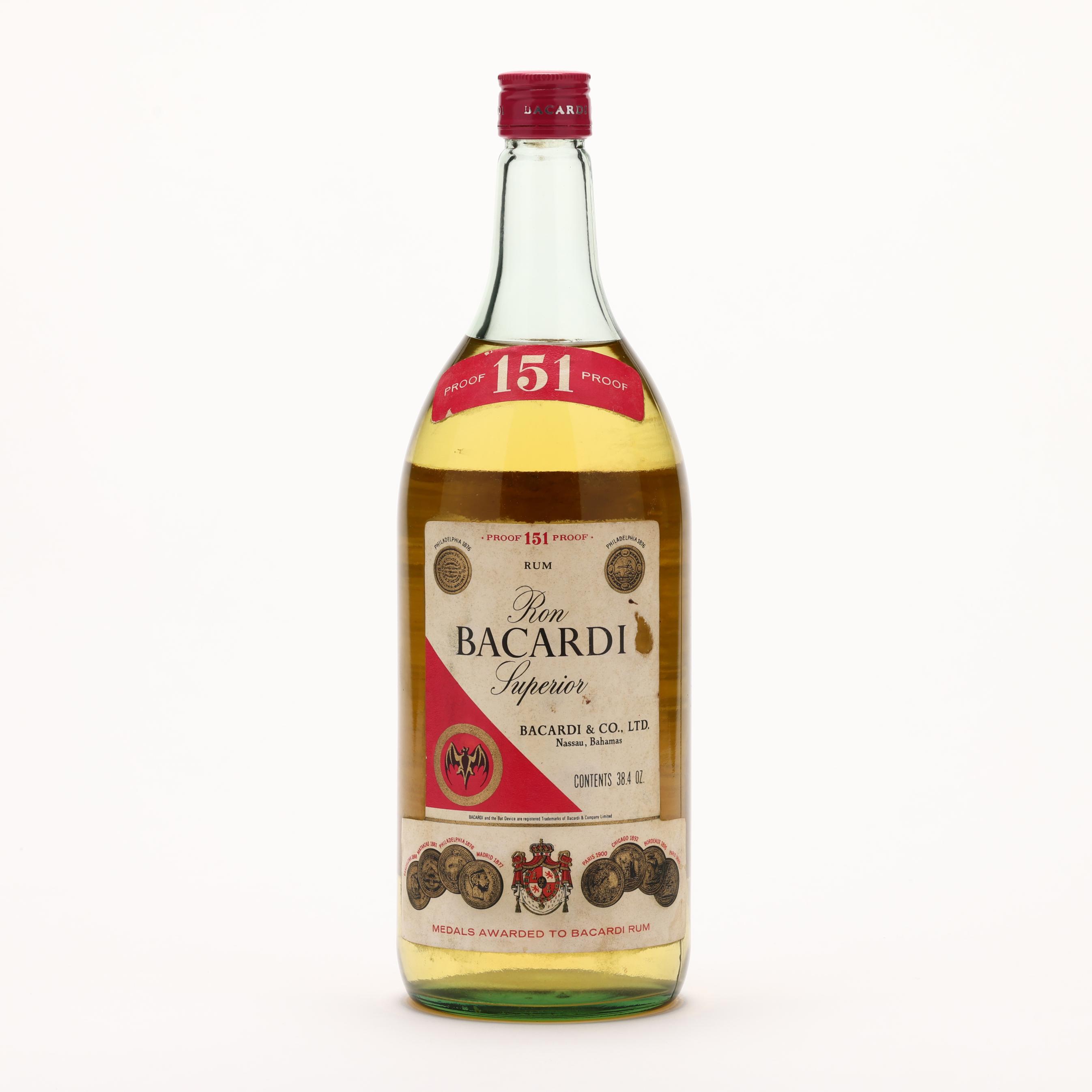 Ron Bacardi Superior 151 Proof Rum (Lot 1206 - Rare Spirits