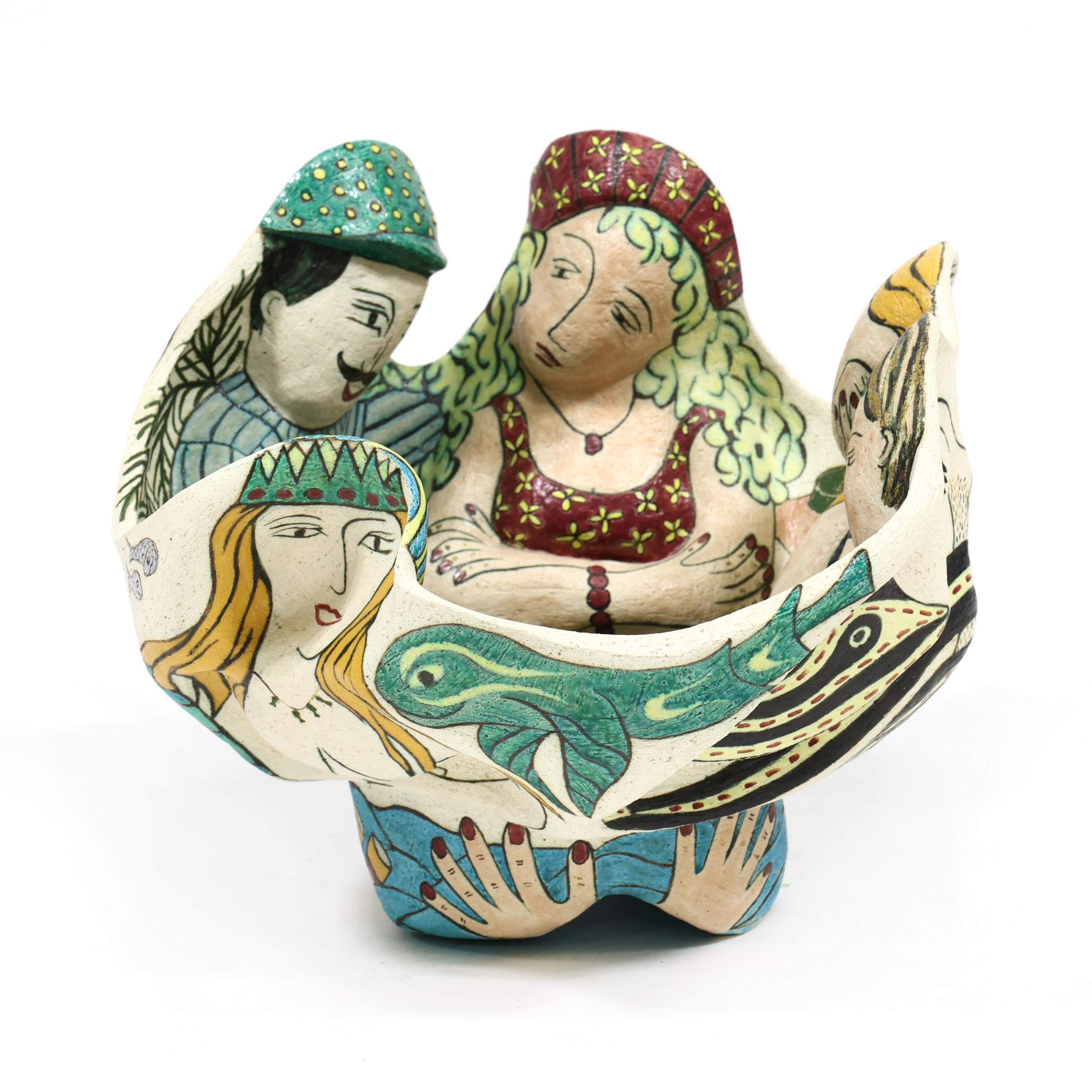 Annelies Heijnen (Dutch-American, b. 1942), Sculptural Five Figure