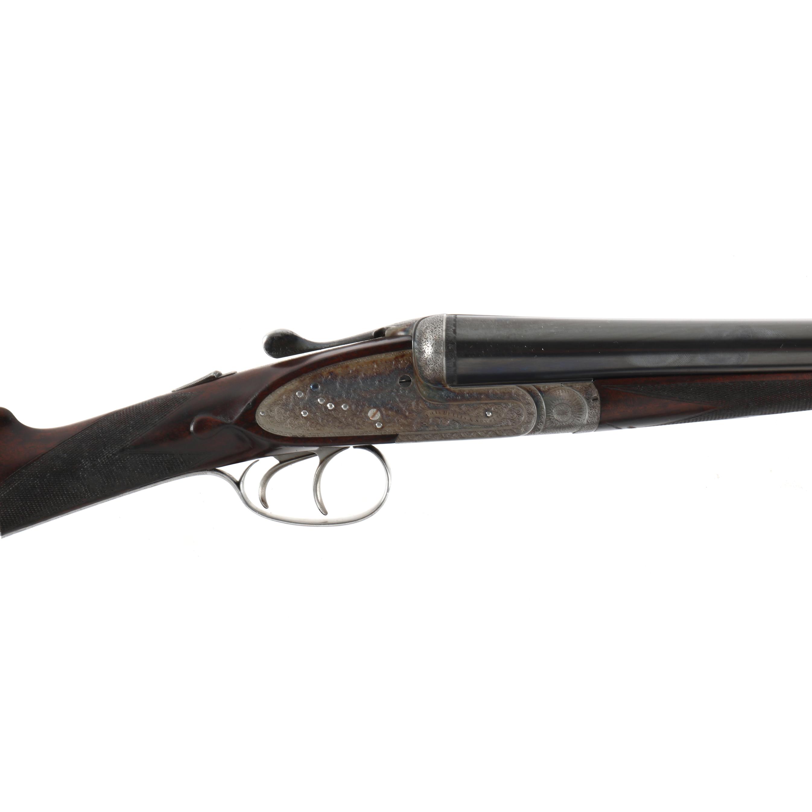 Charles Hellis and Sons 12 Ga. Sidelock Shotgun Pair with Case