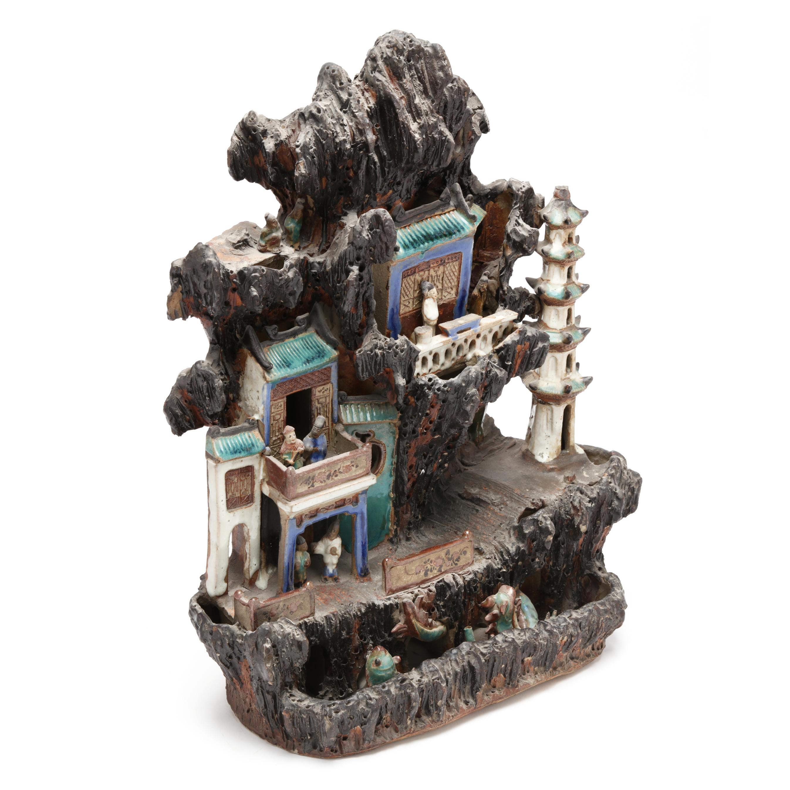 RAKUDA shina FARSHINA × OLD MOUNTAIN RAKUDA shina FARSHINA × OLD MOUNTAIN A Chinese Shiwan Glazed