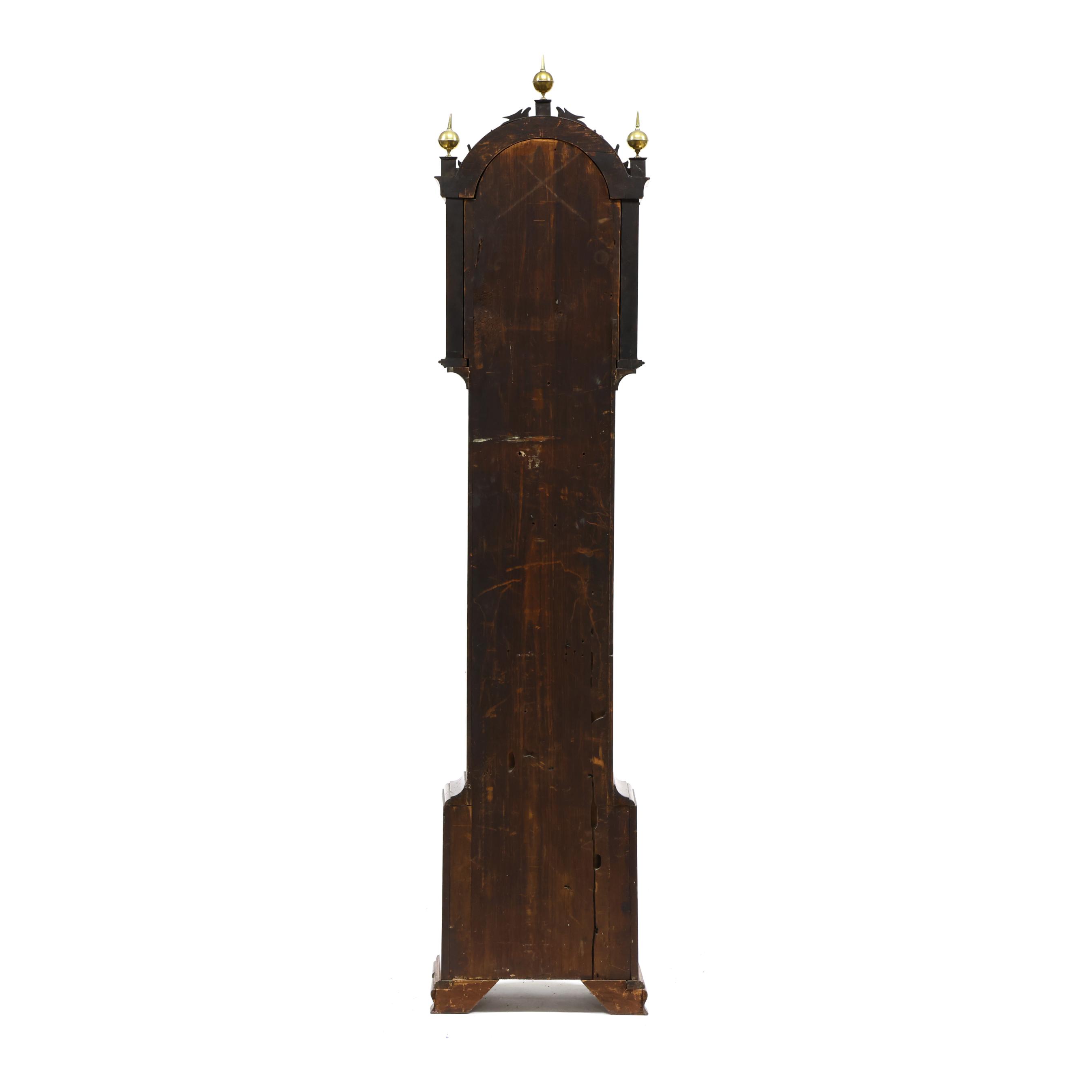 Massachusetts Chippendale Inlaid Cherry Tall Case Clock, G