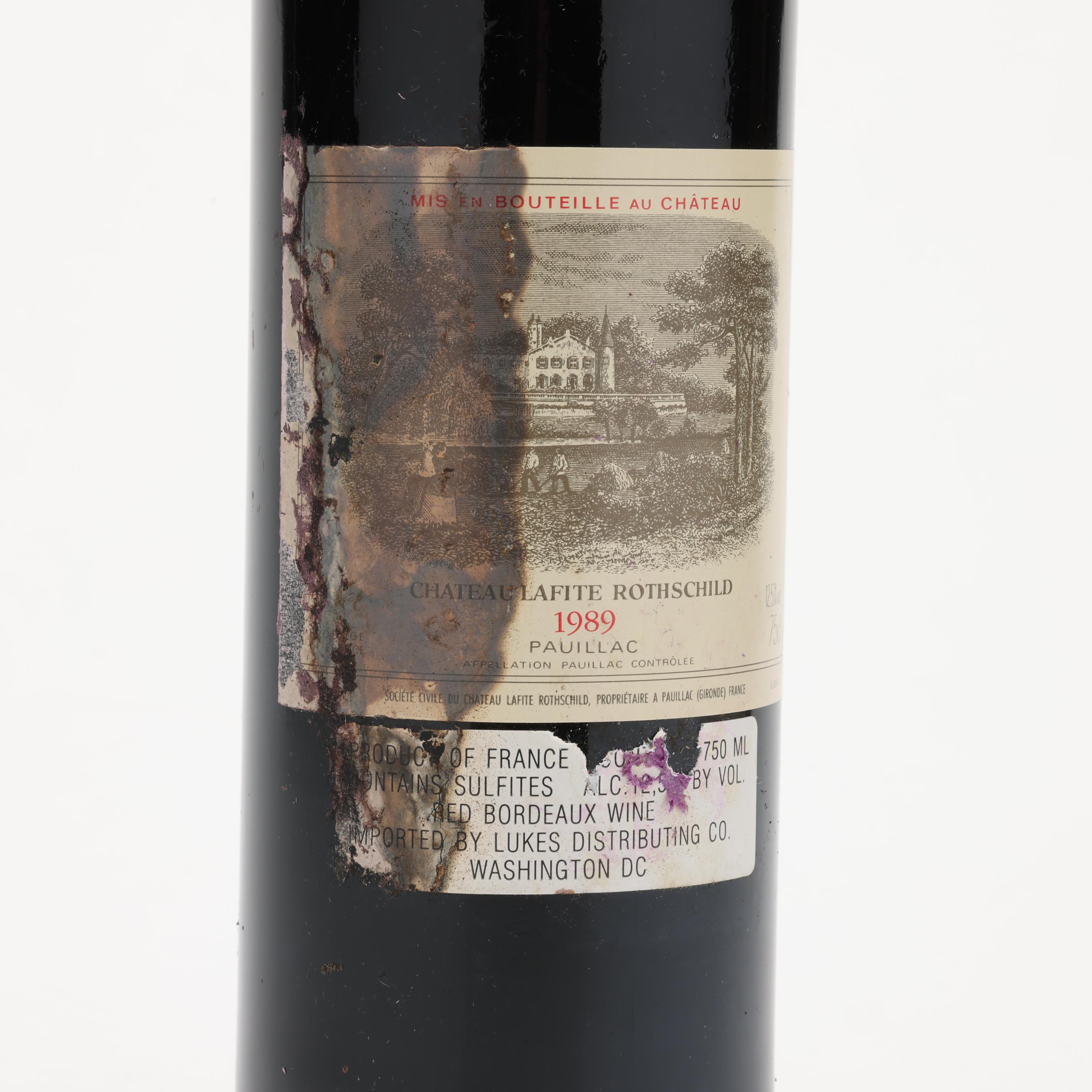 1989 Château Lafite-Rothschild Bordeaux Red Blends (Claret