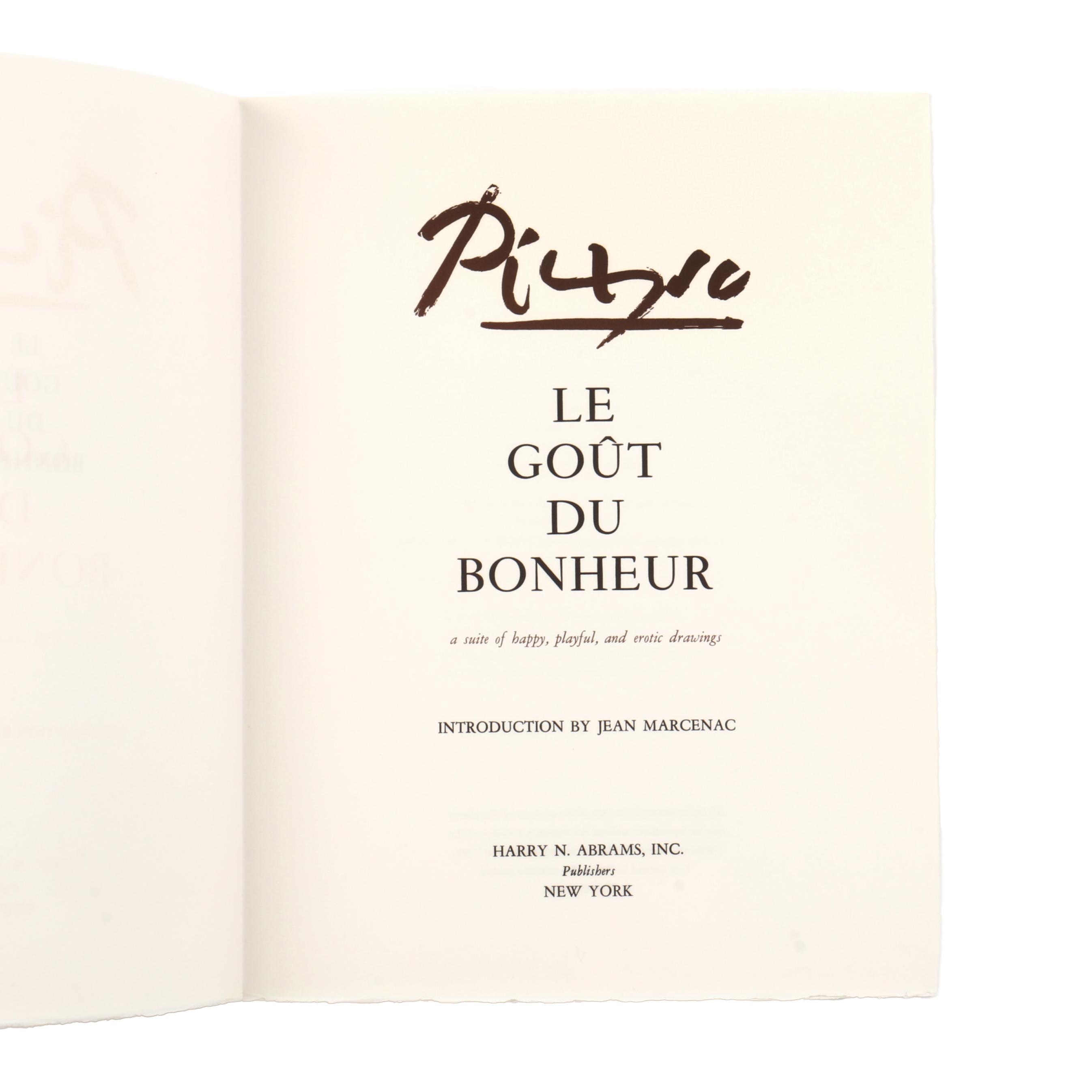 Pablo Picasso 【Le Goût du Bonheur 21】 Pablo Picasso lithograph 