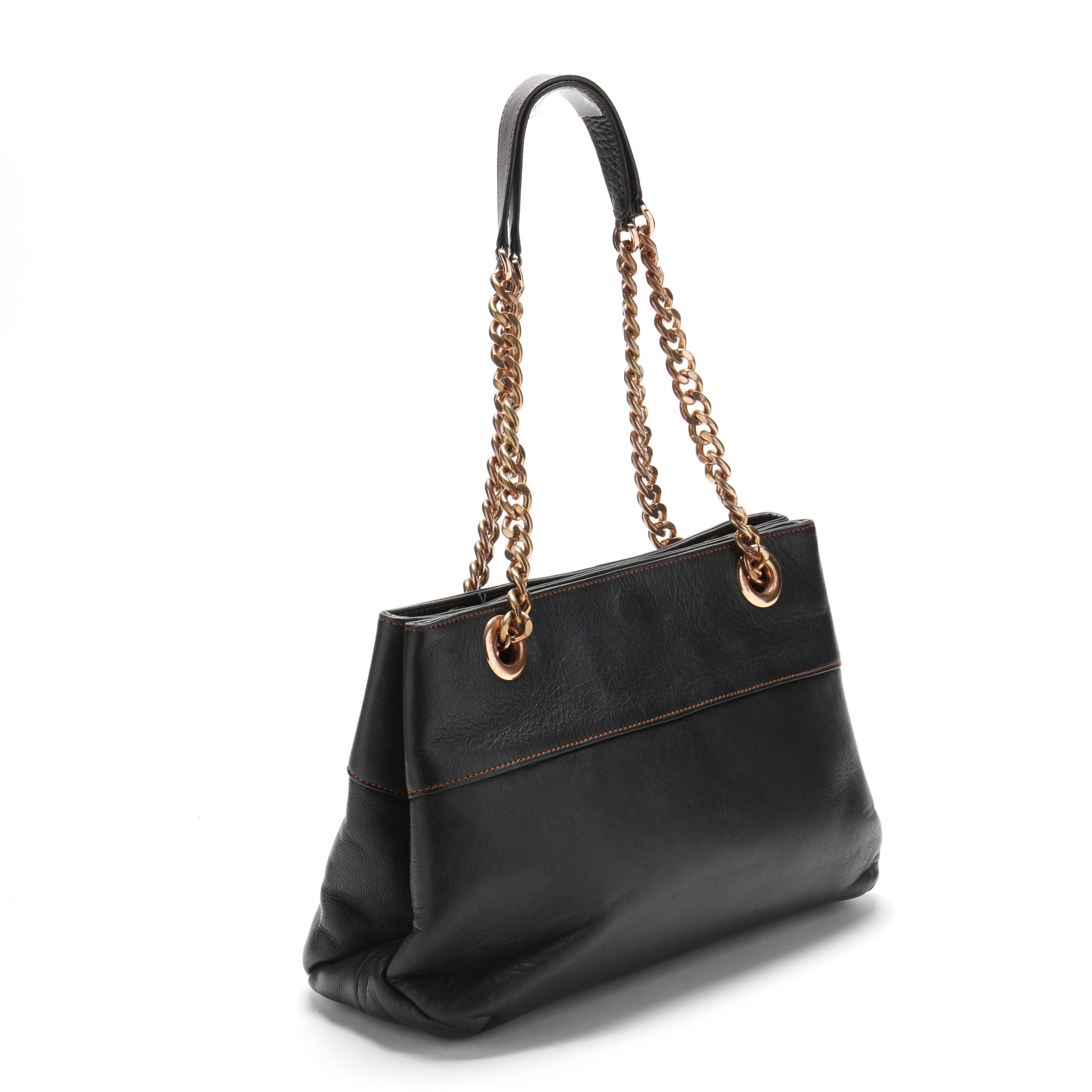 Leather Karina Handbag, Mario Valentino (Lot 6228 - Estate Jewelry