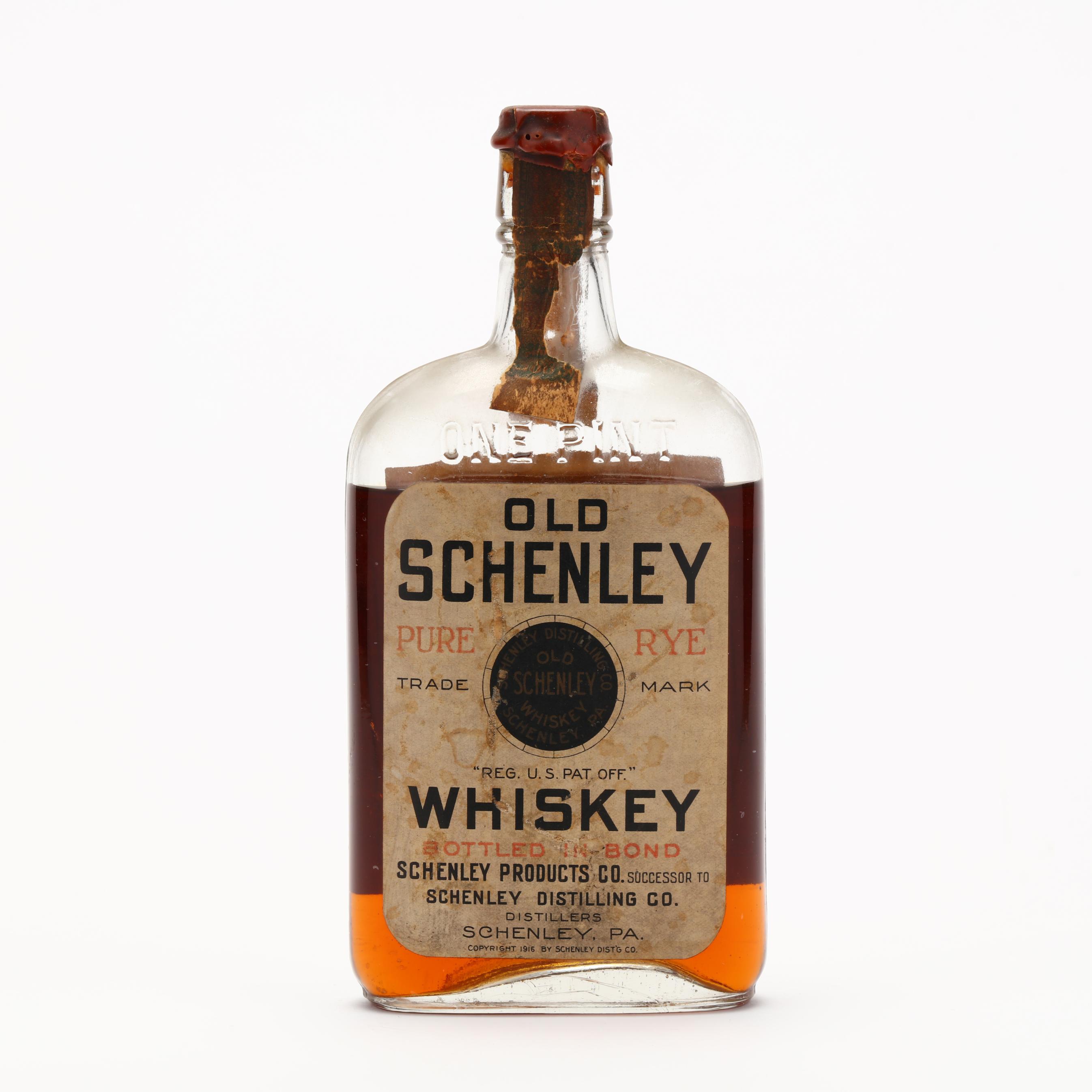 Old Schenley Pure Rye Whiskey (Lot 6007 - Rare Spirits AuctionJun