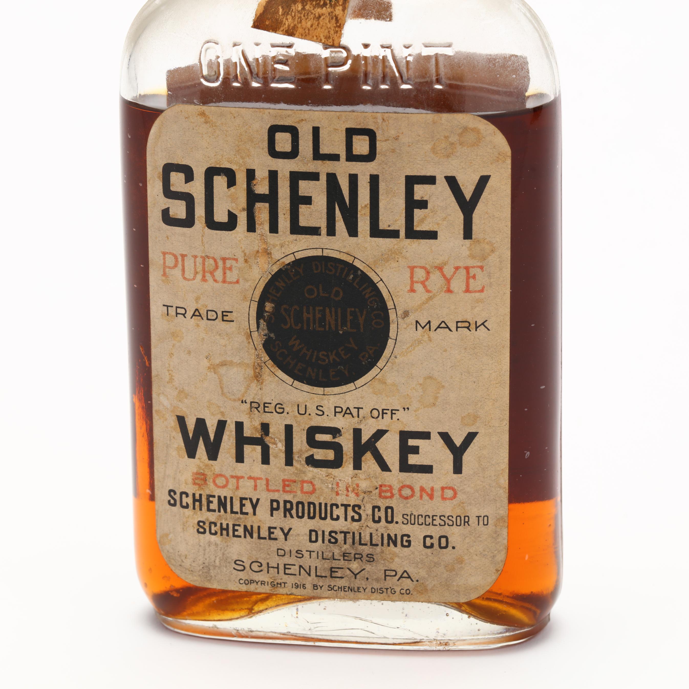 Old Schenley Pure Rye Whiskey (Lot 6007 - Rare Spirits AuctionJun
