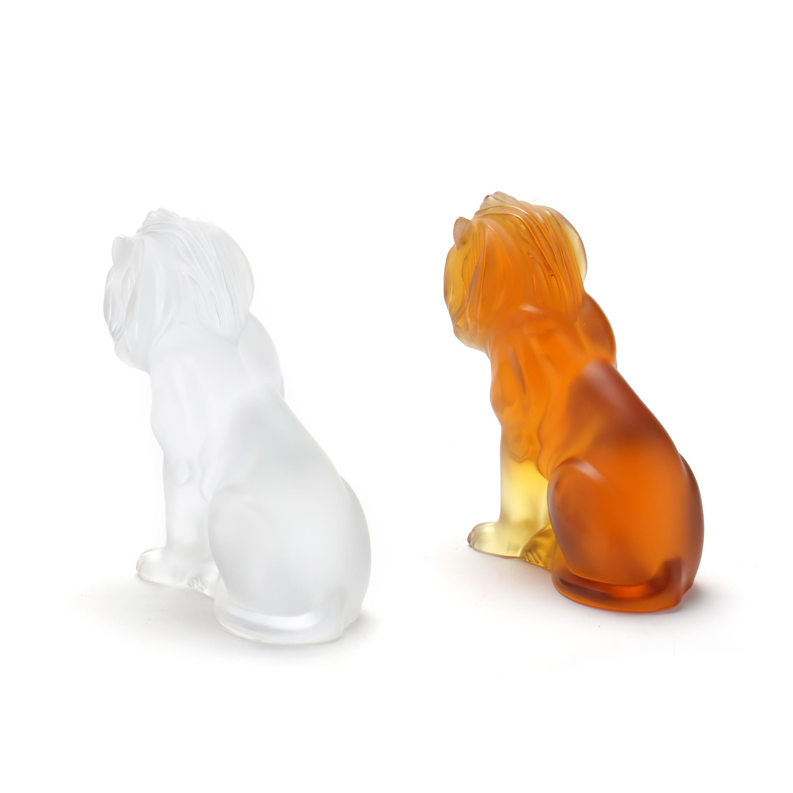 ラリック　LALIQUE MOTIF LION BAMARA ライオン　置物 Lot - Lalique 