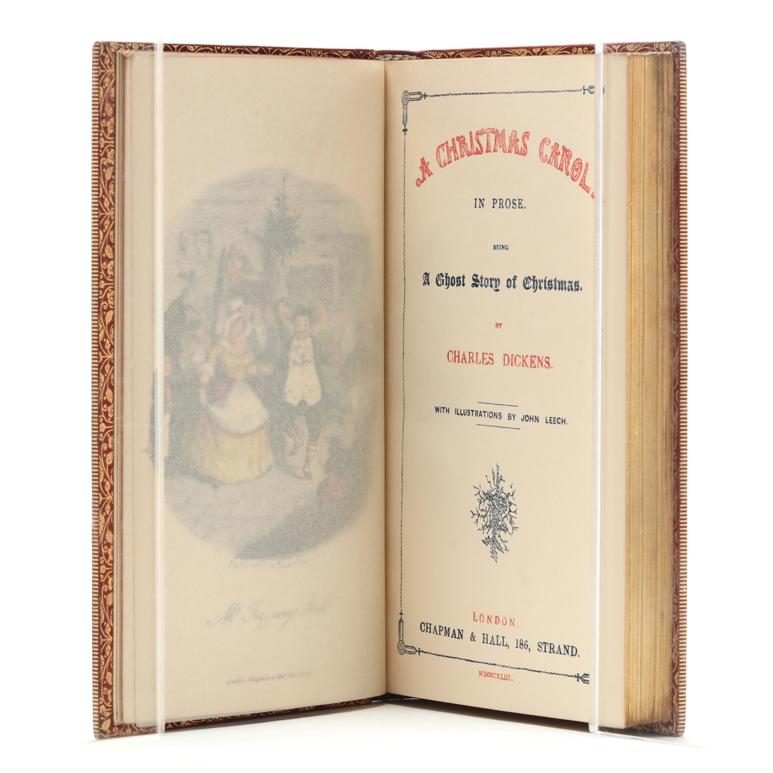 Charles Dickens's A Christmas Carol, With First Edition Title Page