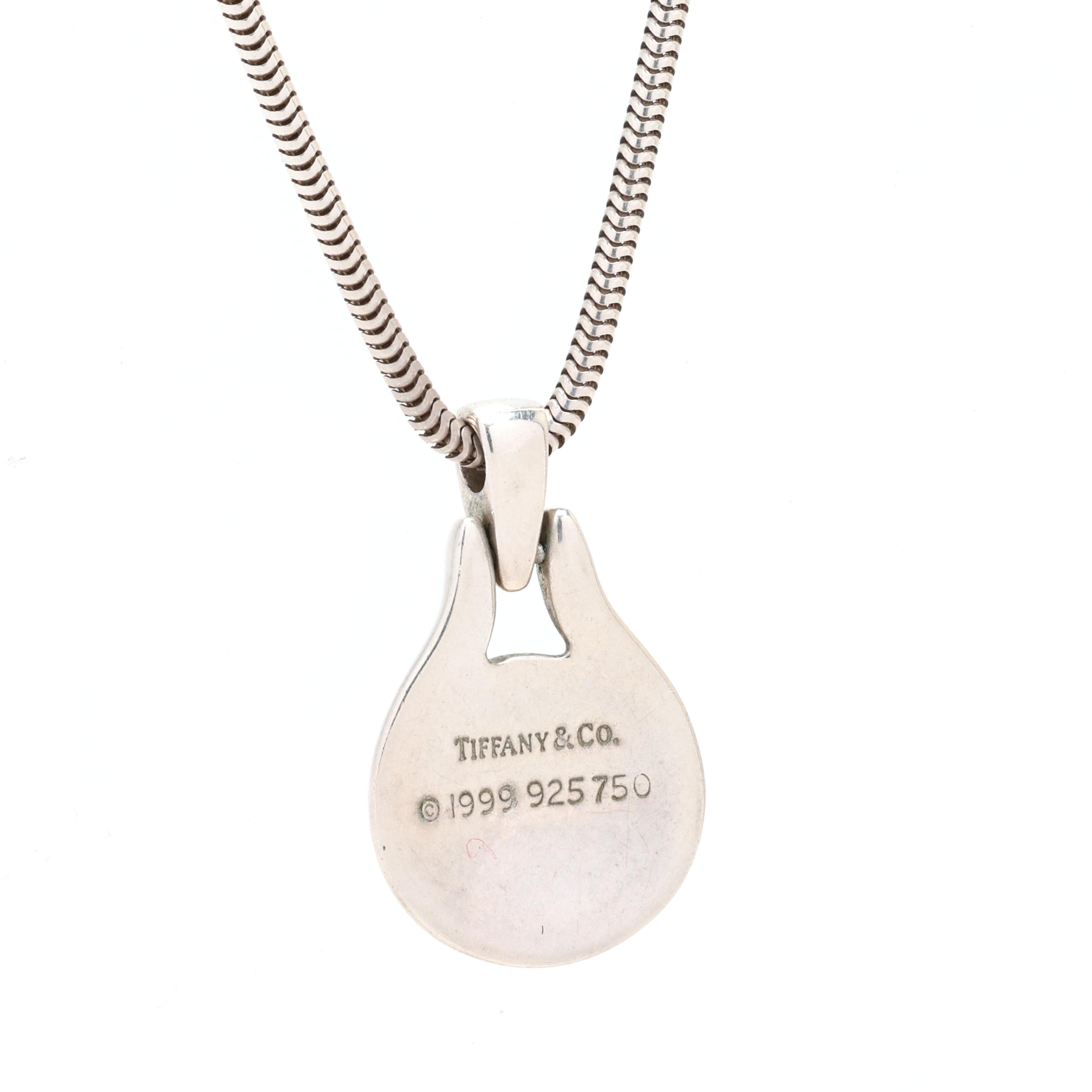 Sterling Silver, Gold, and Mother-of-Pearl 1999 Necklace and 