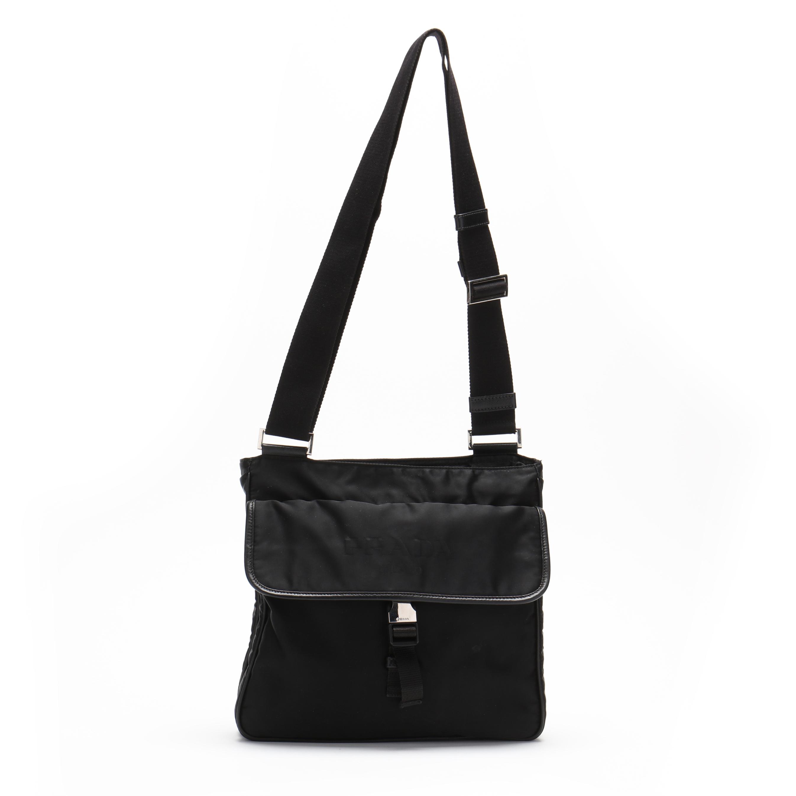 Black Nylon Crossbody Bag, Prada (Lot 5373 - Estate Jewelry