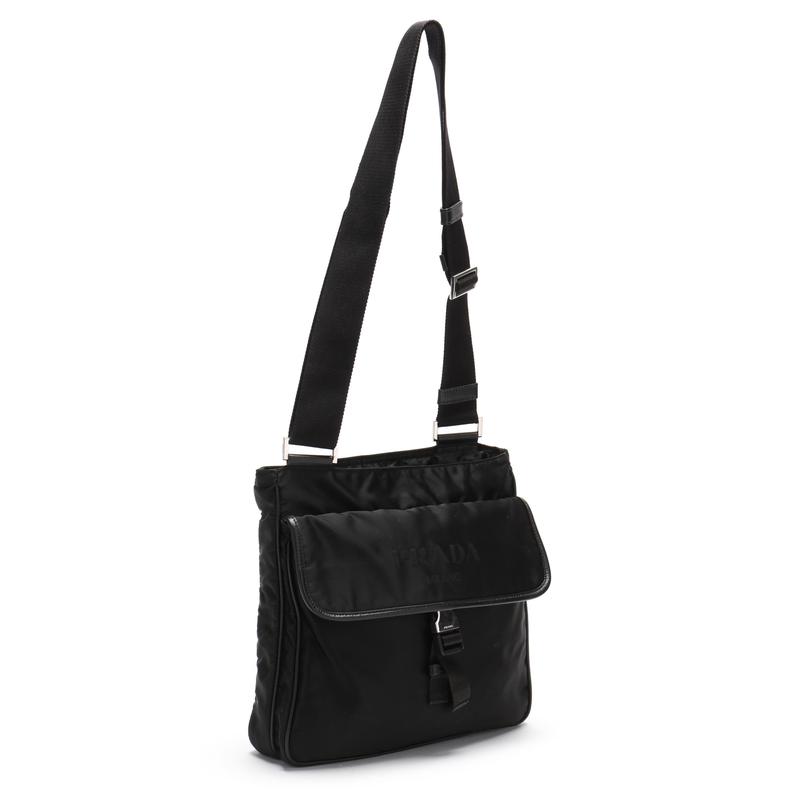 Black Nylon Crossbody Bag, Prada (Lot 5373 - Estate Jewelry