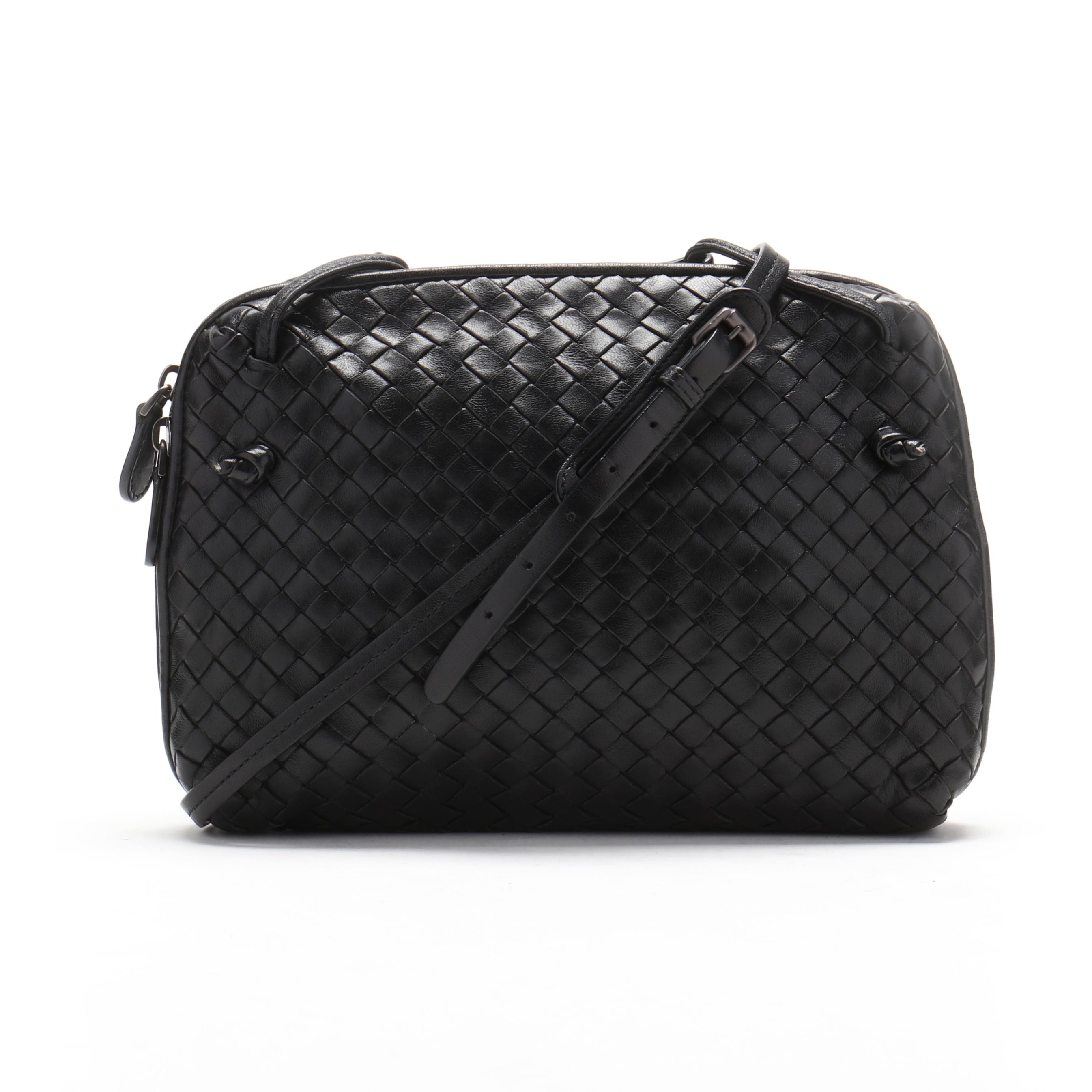 Black Leather Nodini Crossbody Bag, Bottega Veneta (Lot 5391