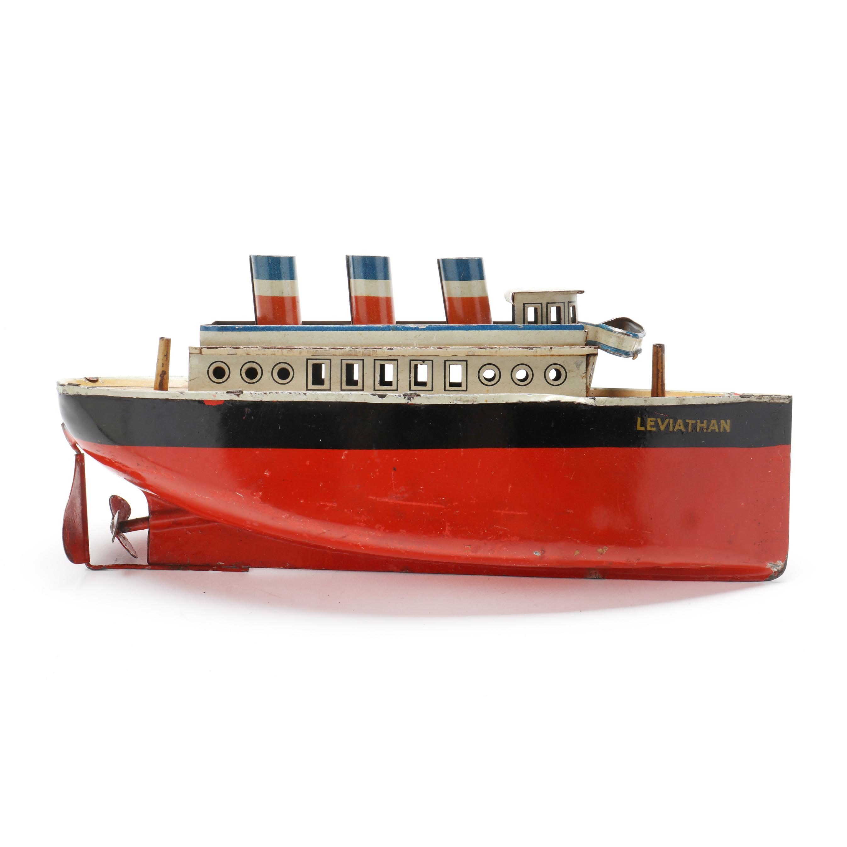 Gebruder Bing, Leviathan Ocean Liner Tin Toy (Lot 1210 - May