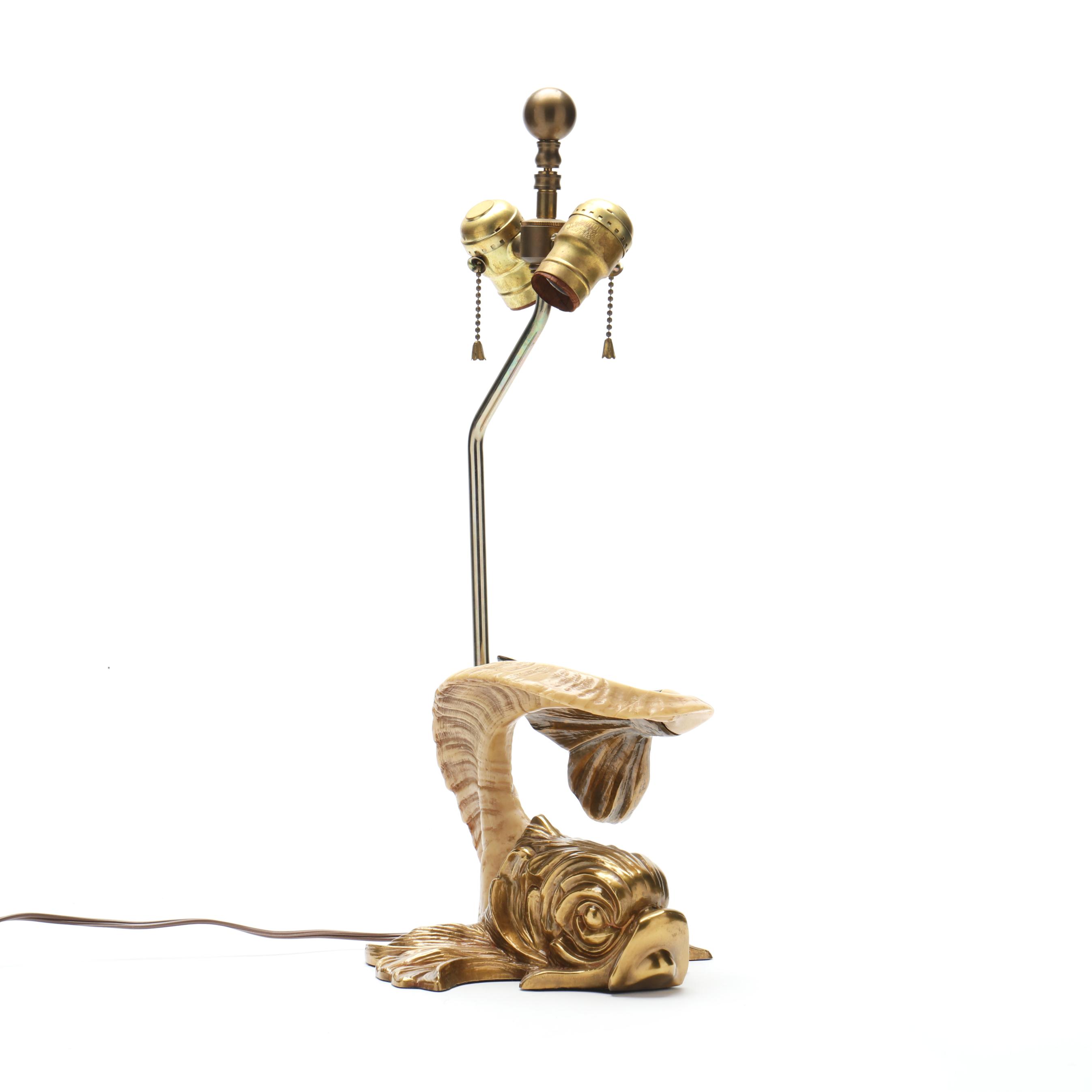 Chapman Neoclassical Style Dolphin Table Lamp (Lot 1133 - May