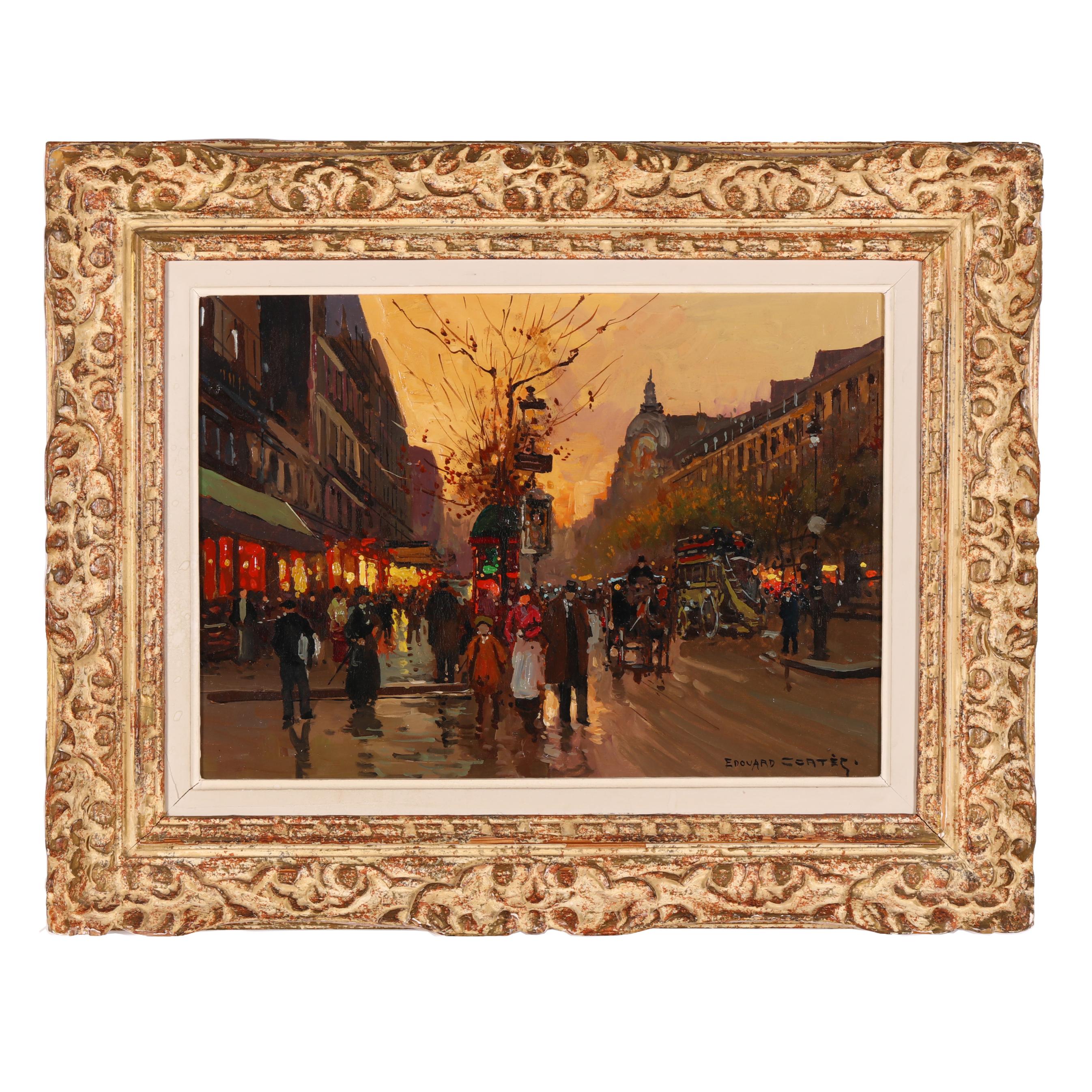 Edouard Léon Cortès (French, 1882-1969), Boulevard des Italiens à