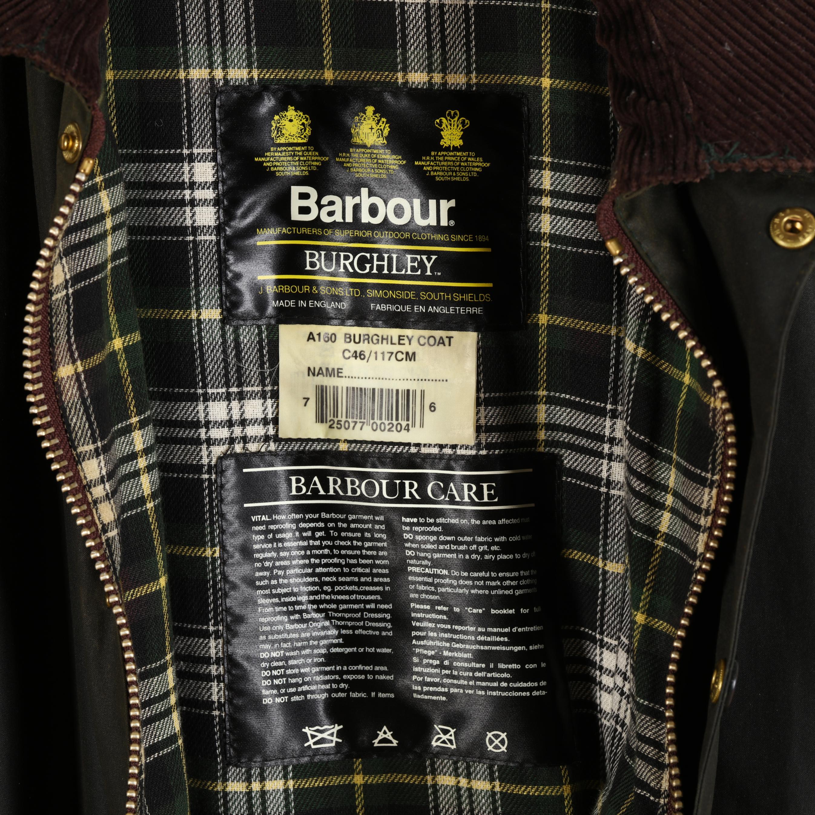Barbour Burghley Wax Equestrian Coat (Lot 7272 - Sporting Art