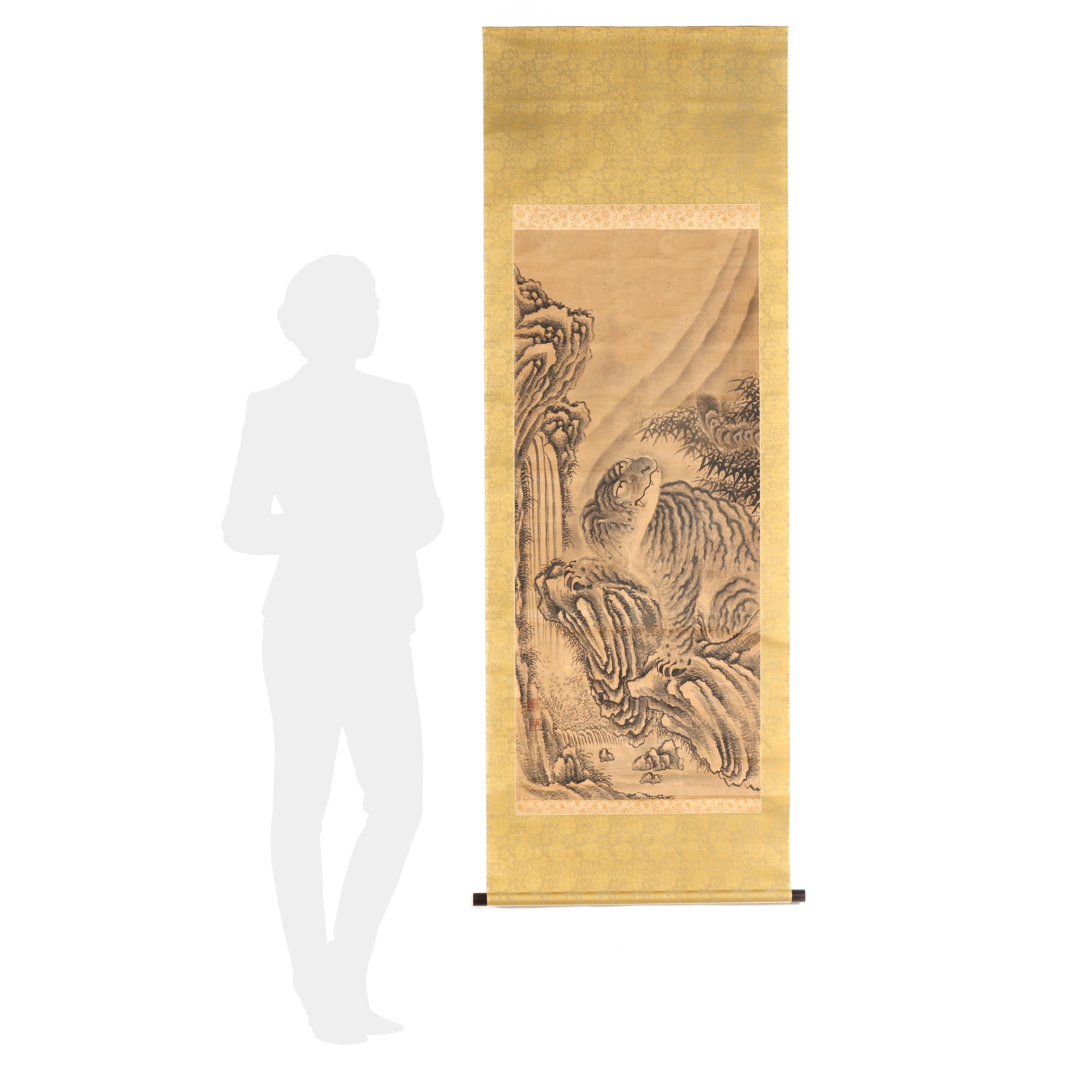 Japan / Ryukyu Islands: Detail of a scroll painting