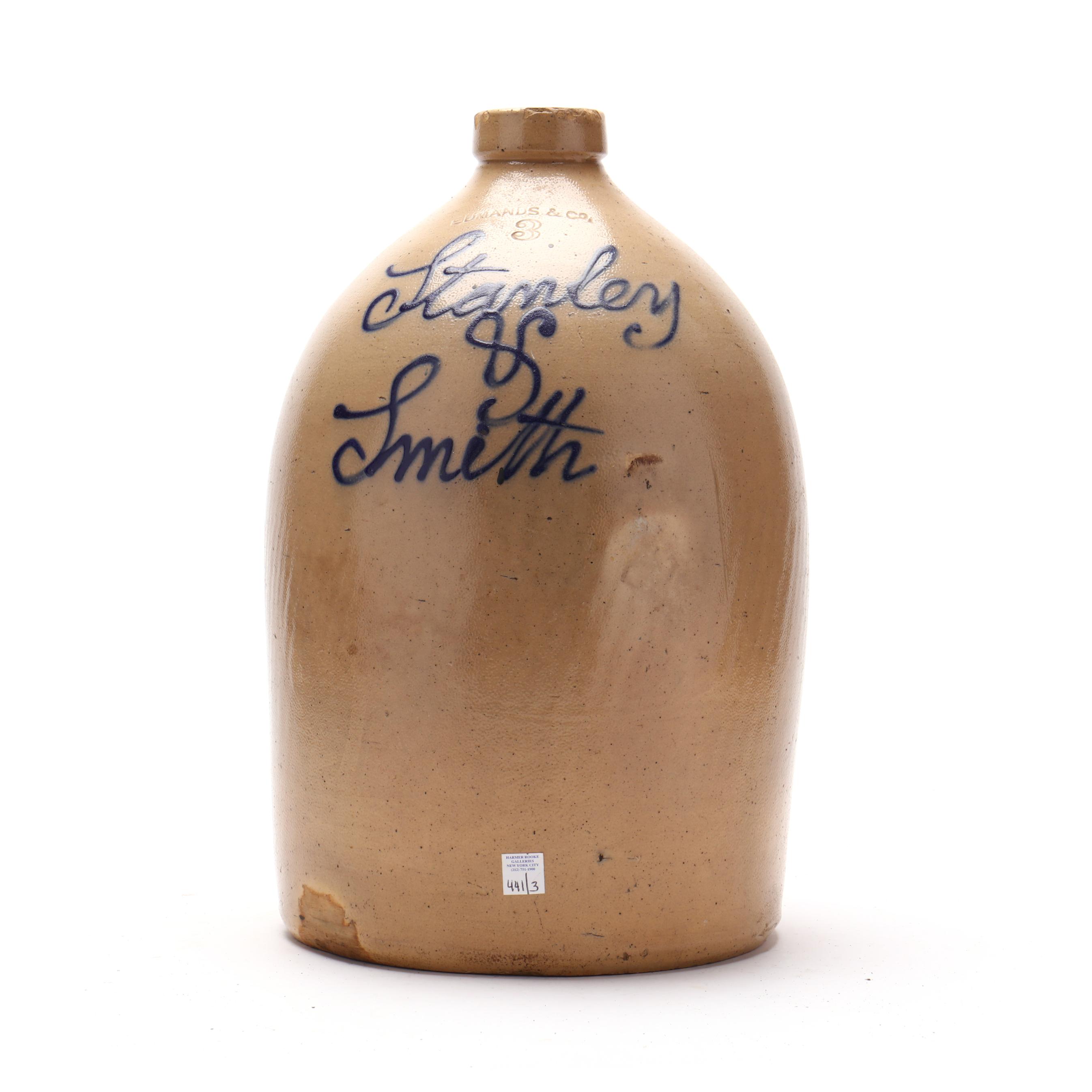 ESSENCAL BACK YARD vo1 SMITH-CN 等 Edmands and Co., Stanley and Smith Three Gallon Stoneware Jug (Lot