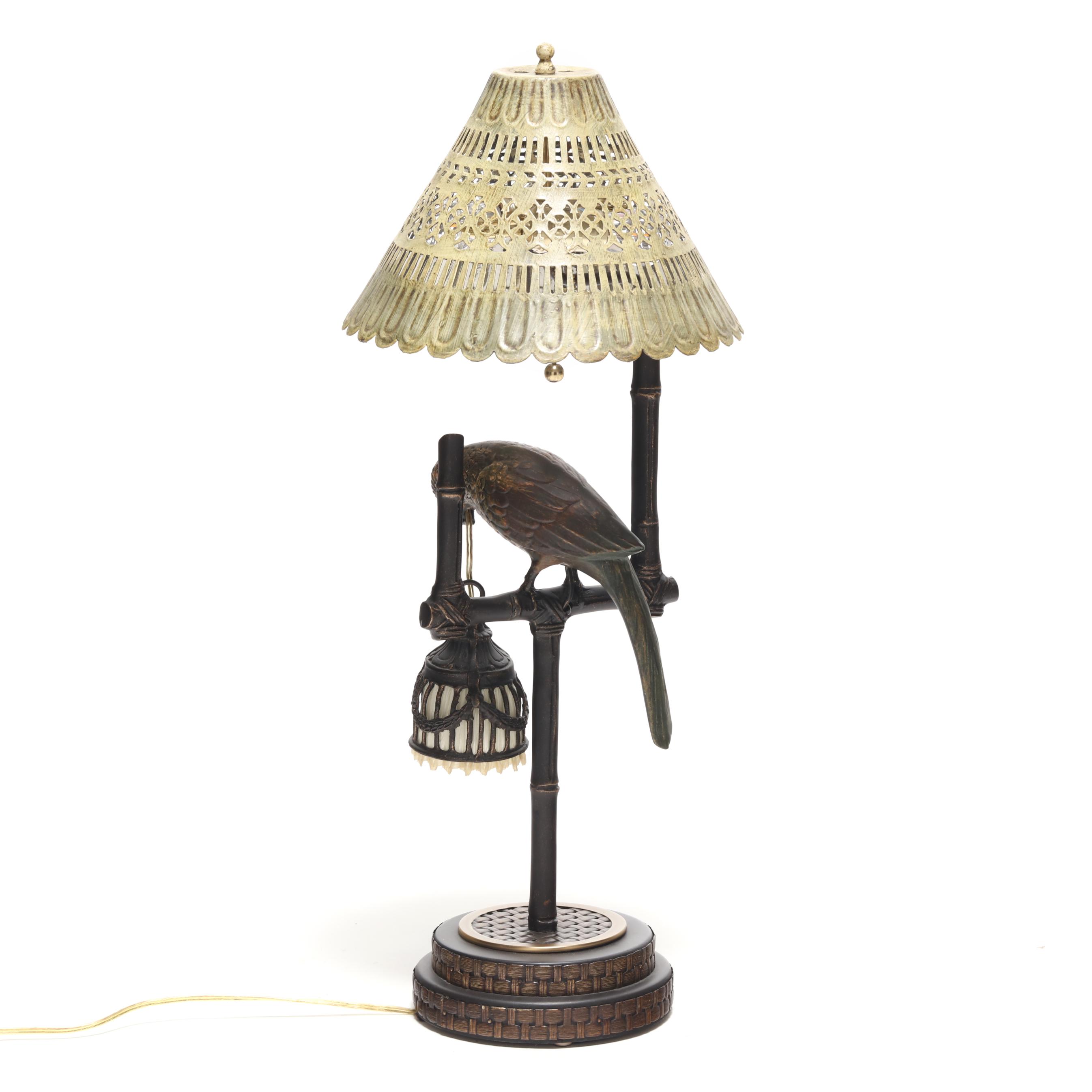 frederick cooper ランプ Frederick Cooper, Bronze Parrot Lamp (Lot 2088 - Memorial