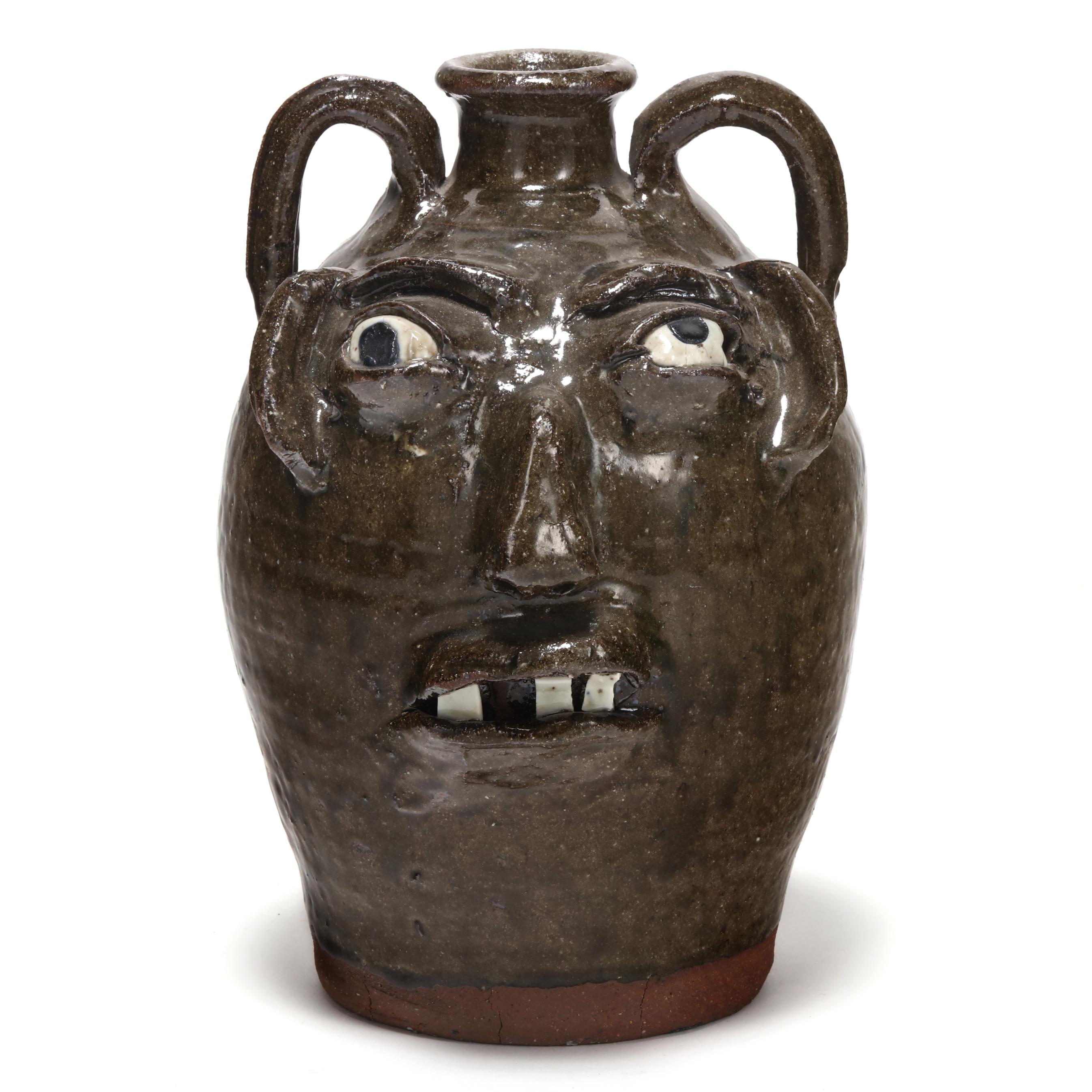 Burlon Craig (Vale, NC, 1914-2002), Stoneware Face Jug (Lot 1114