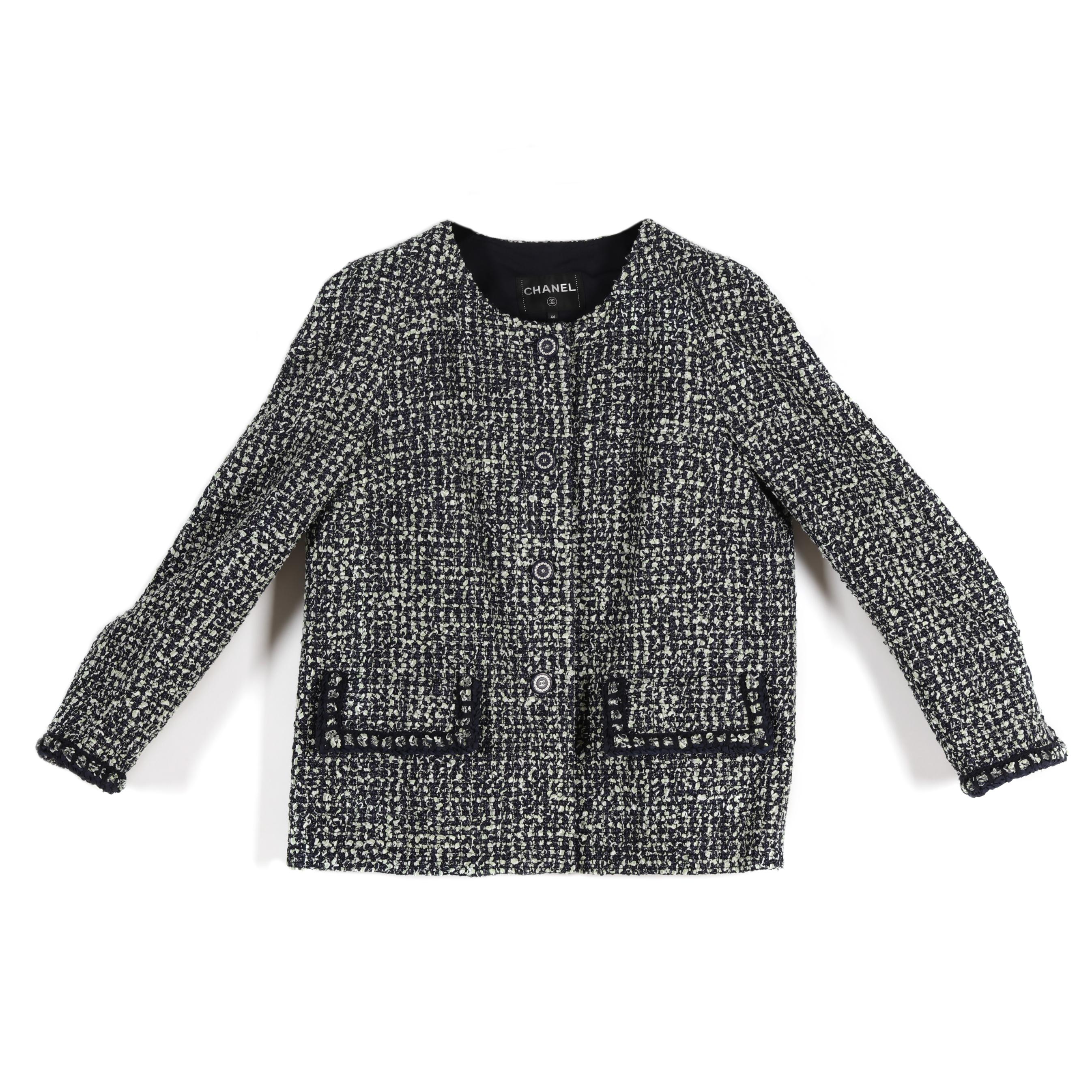 Cotton Fantasy Tweed Jacket, Chanel (Lot 5357 - Estate Jewelry 
