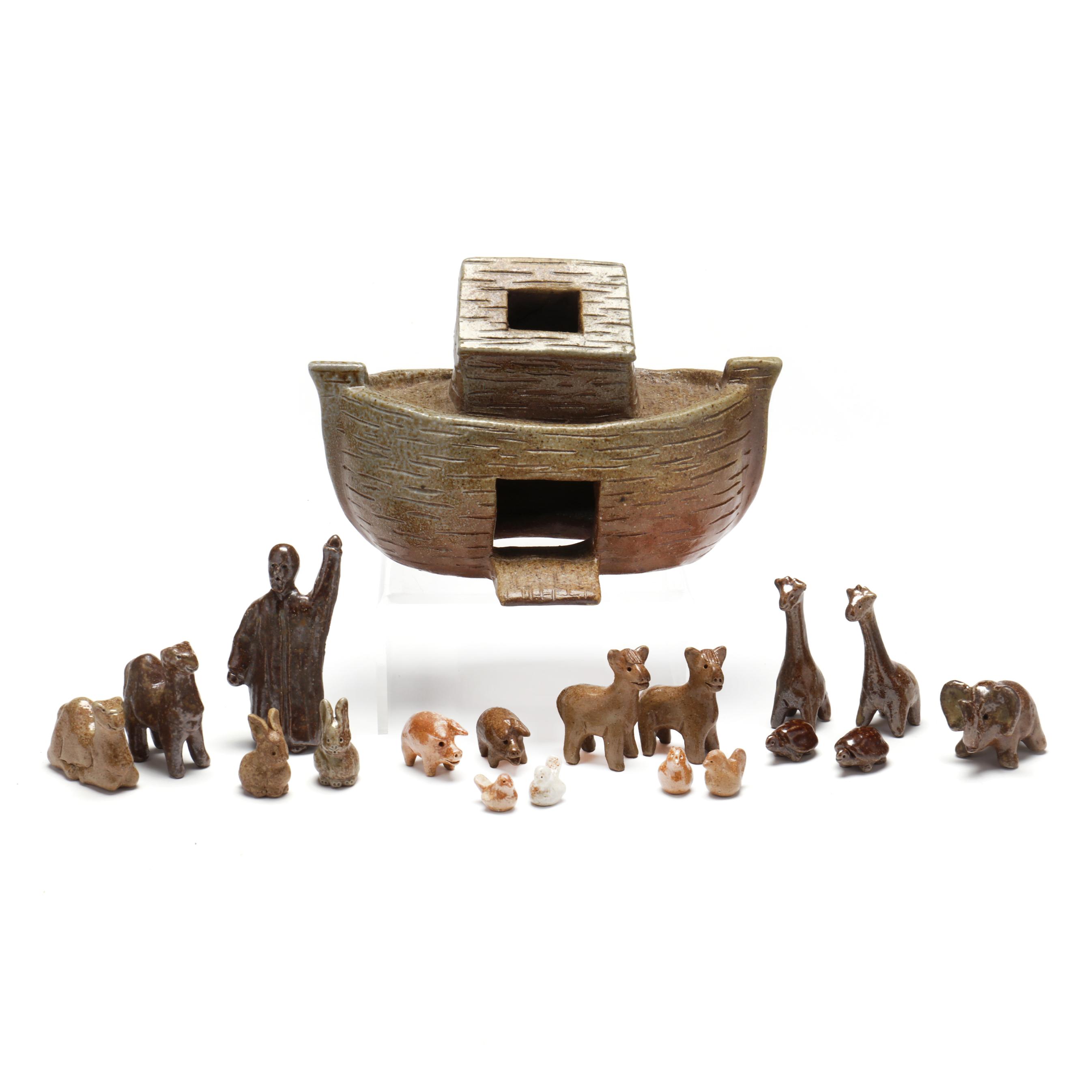 Ina Owens Bolick (NC, b. 1945), Jugtown Noah's Ark Folk Pottery