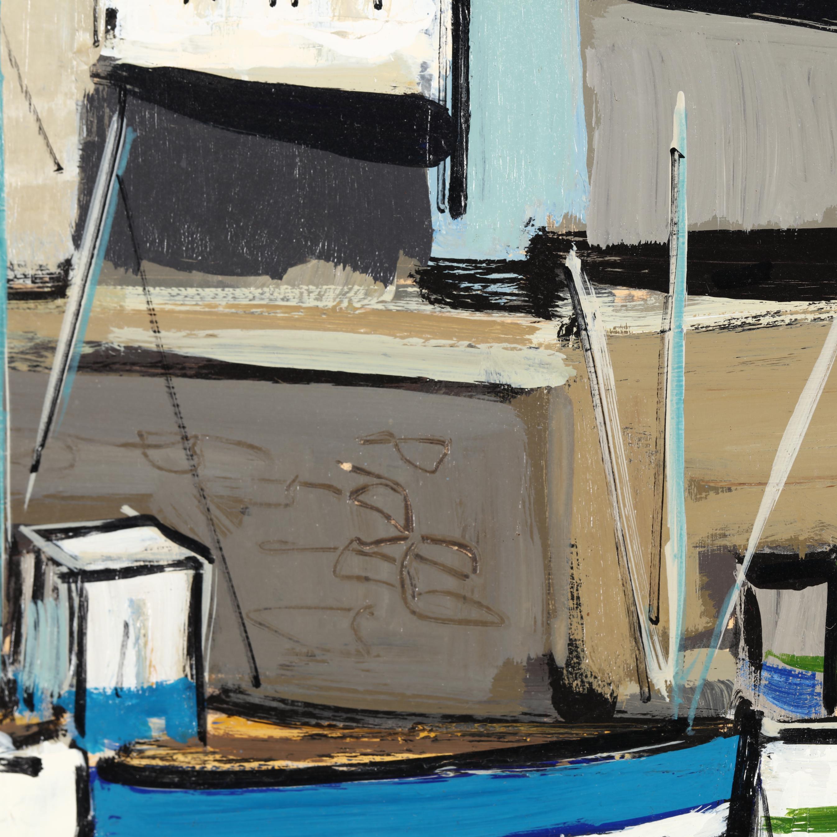 Jean-Claude Quilici (French, b. 1941), Port Breton A Marée Passe